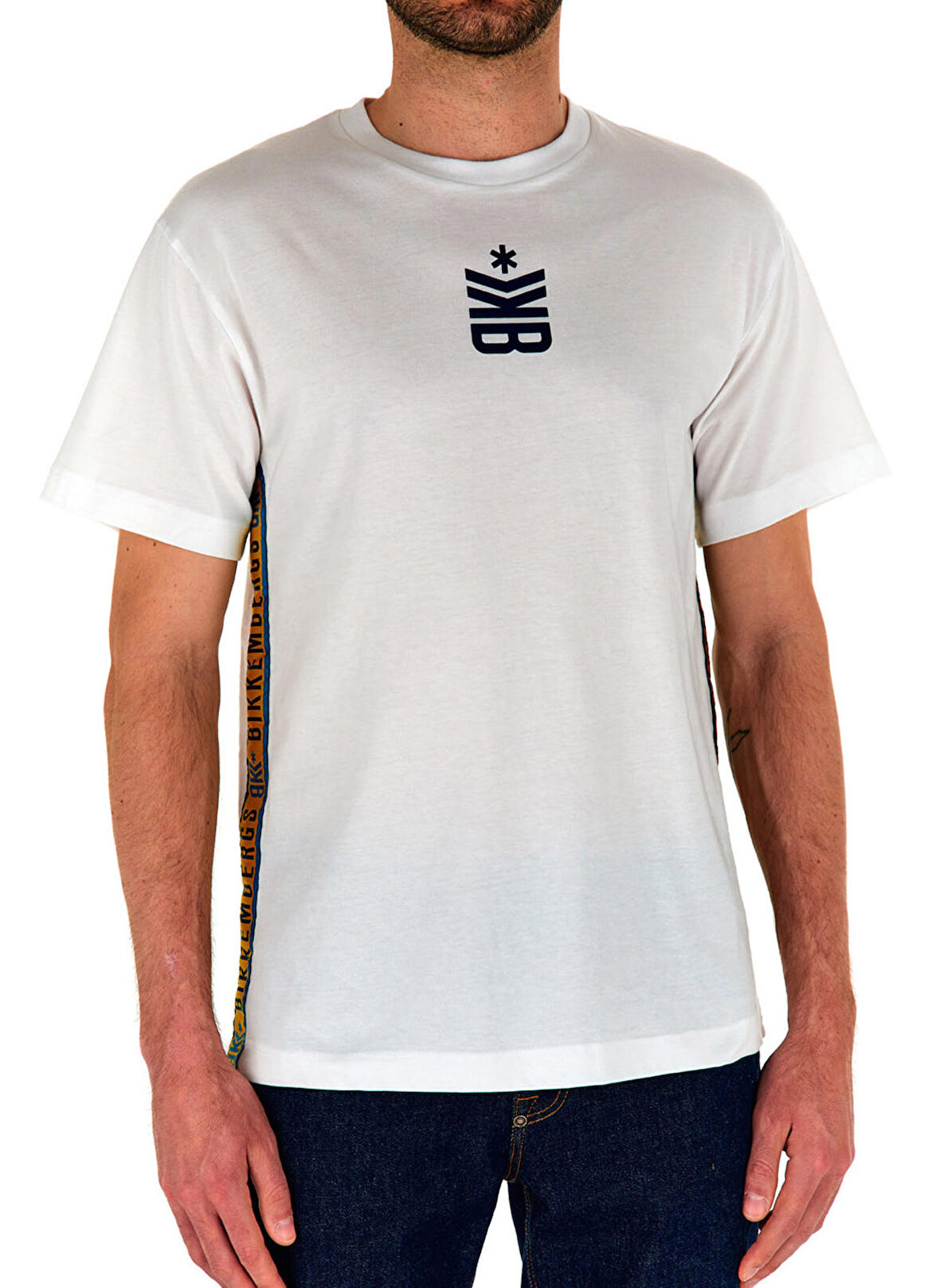 Bikkembergs Beyaz Erkek T-Shirt C 4 114 22