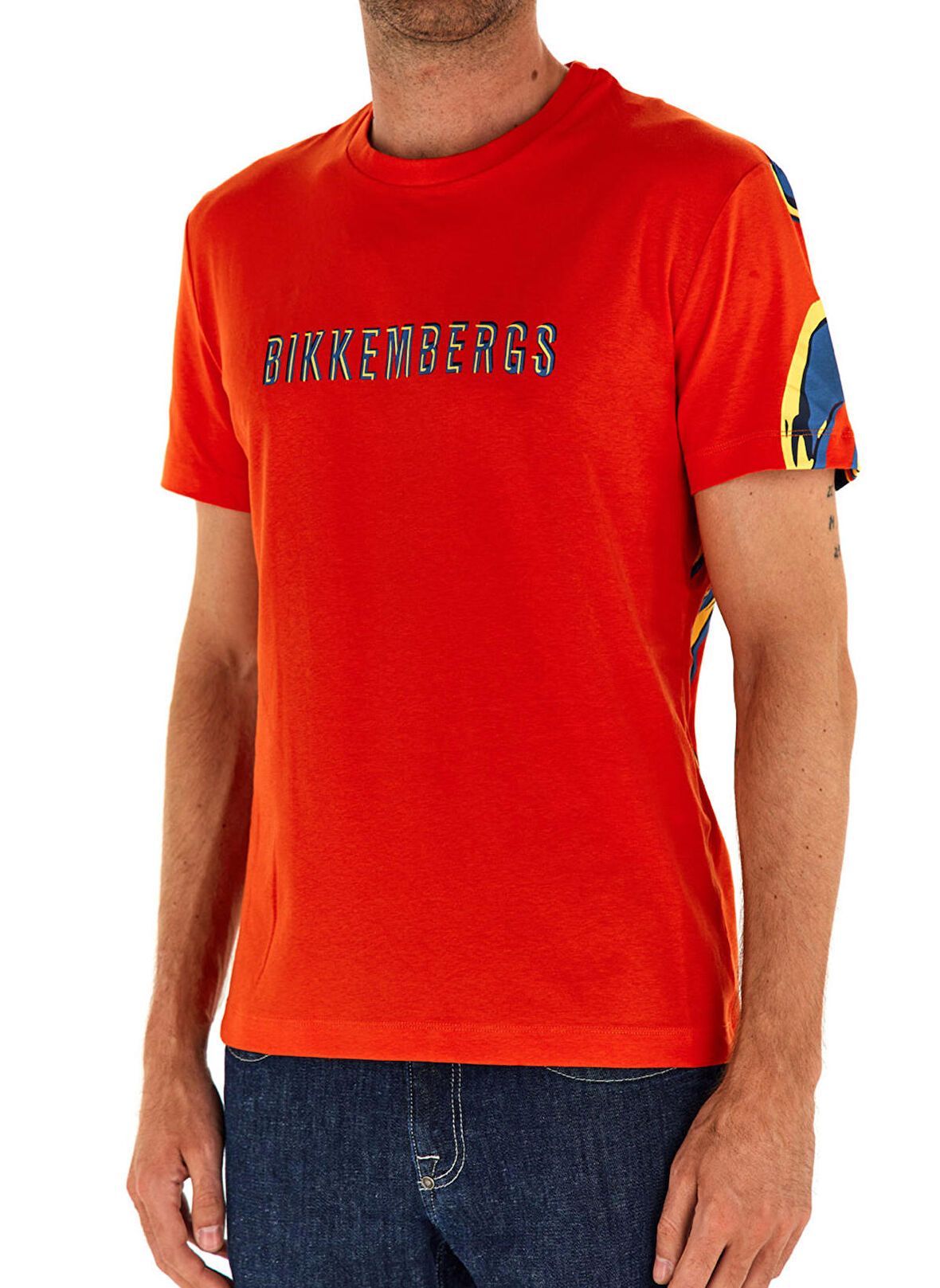 Bikkembergs Turuncu Erkek T-Shirt C 4 101 3H