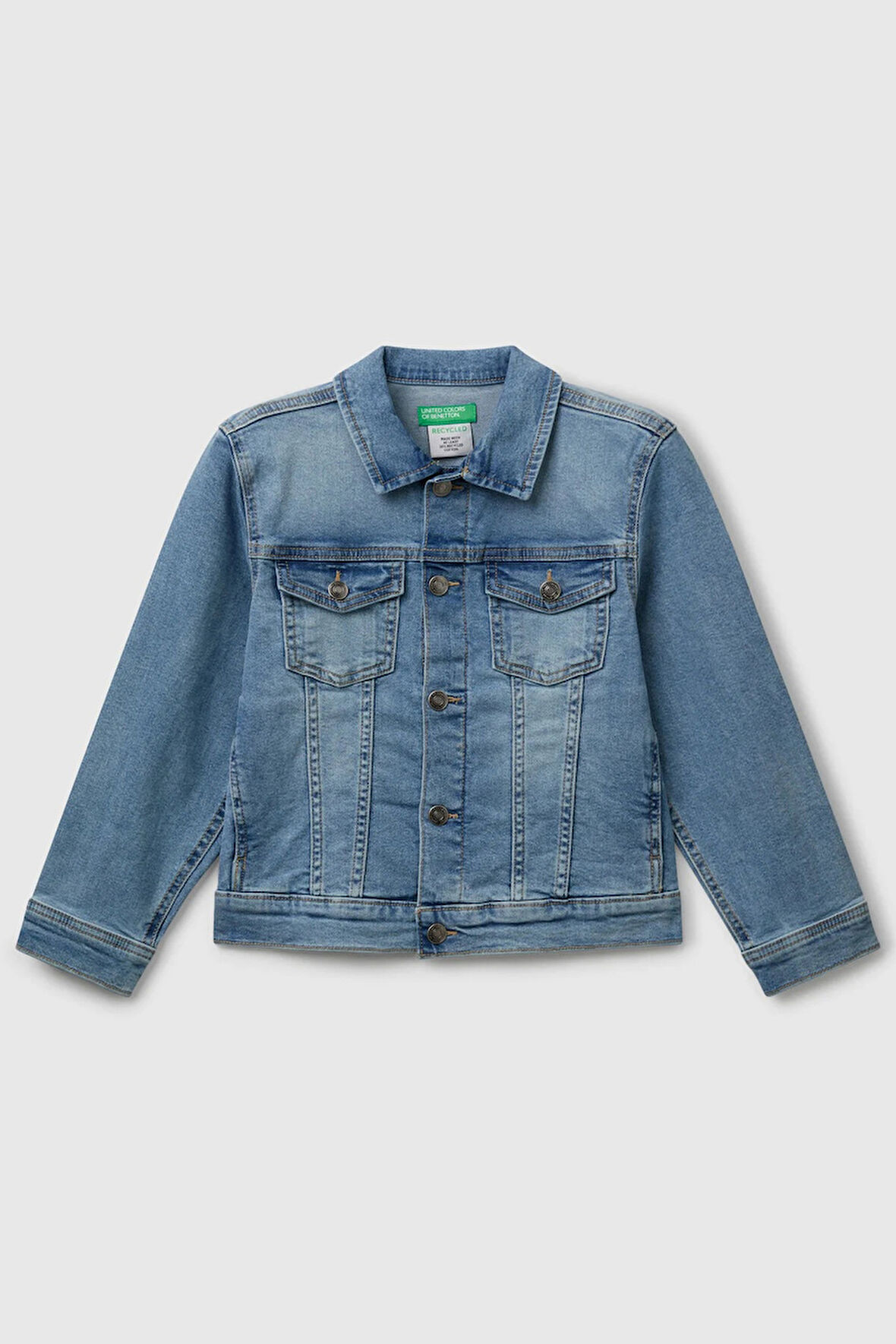United Colors Of Benetton Erkek Çocuk Kot Ceket 25ONCN062