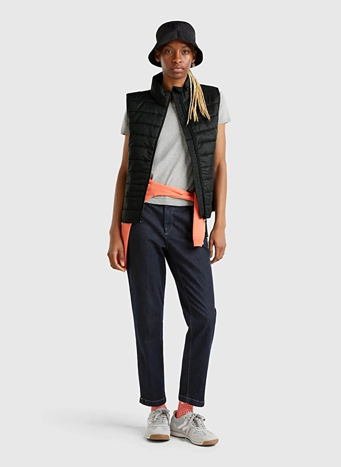 Benetton Siyah Kadın Yelek 2TWDDJ00V