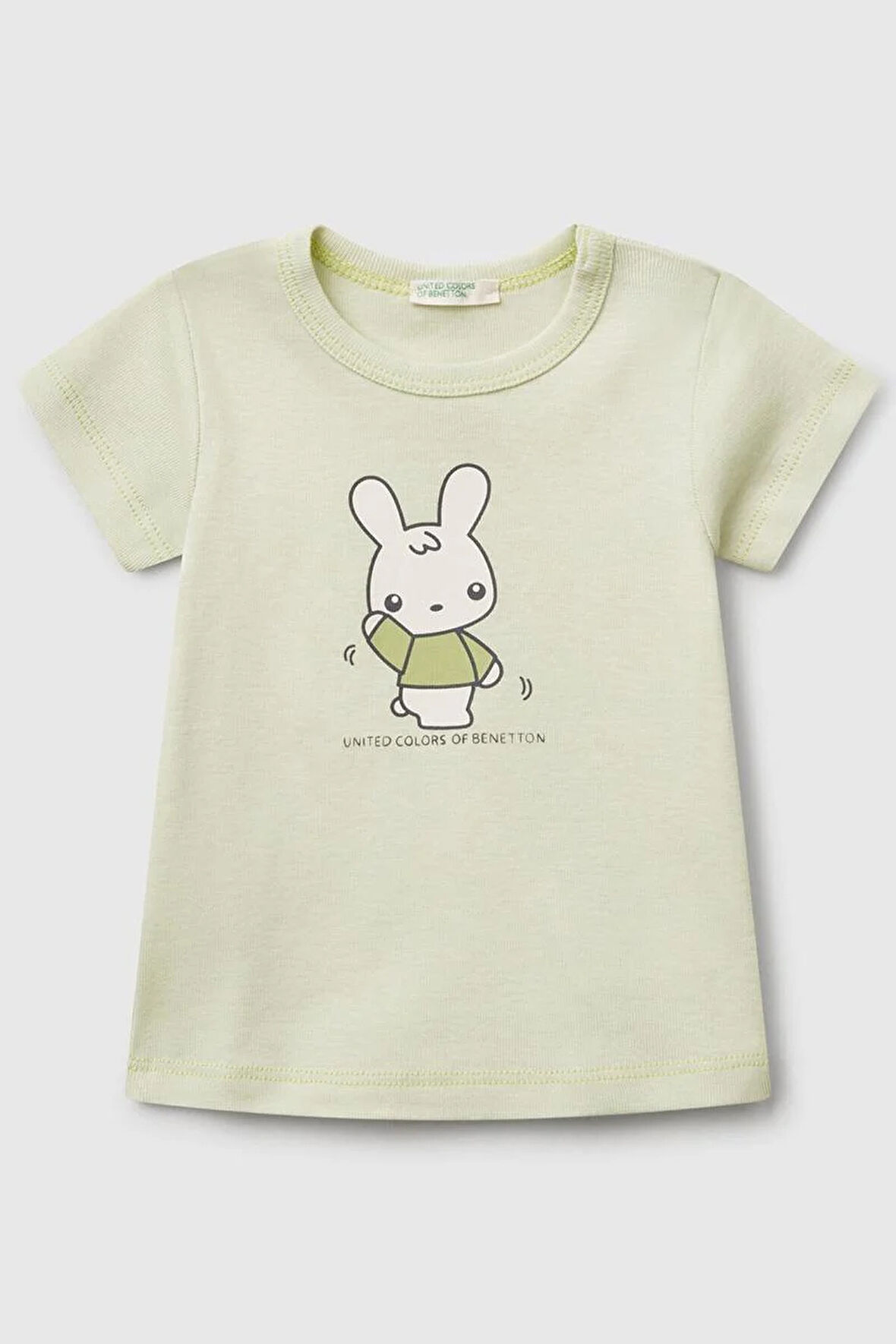 United Colors of Benetton Kız Bebek T shirt A.Yeşil 3I9WA1062