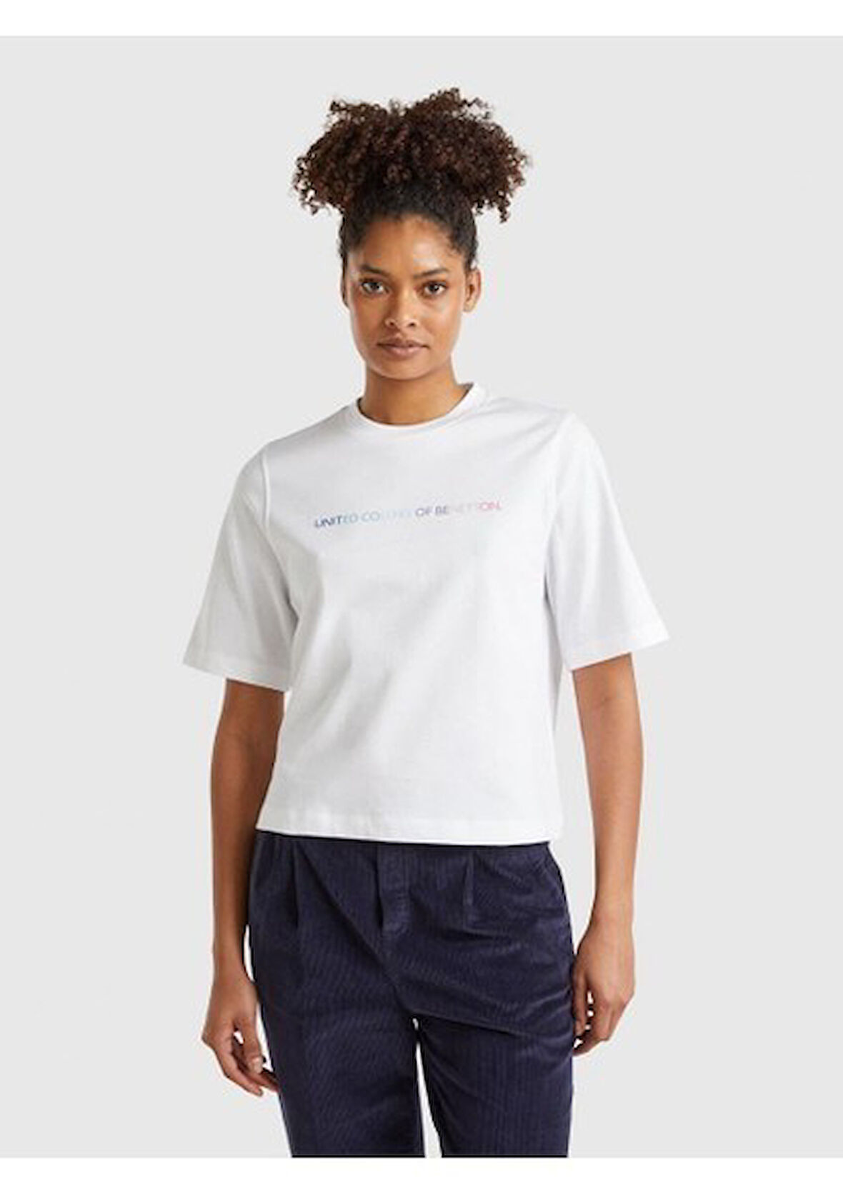 Benetton Kadın Oversize Tişört BNT-W25Y