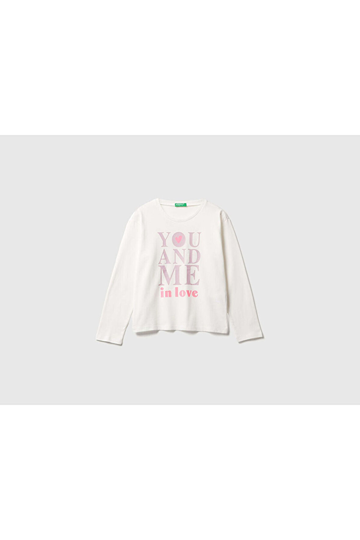 Benetton Kız Çocuk Uzun Tshırt