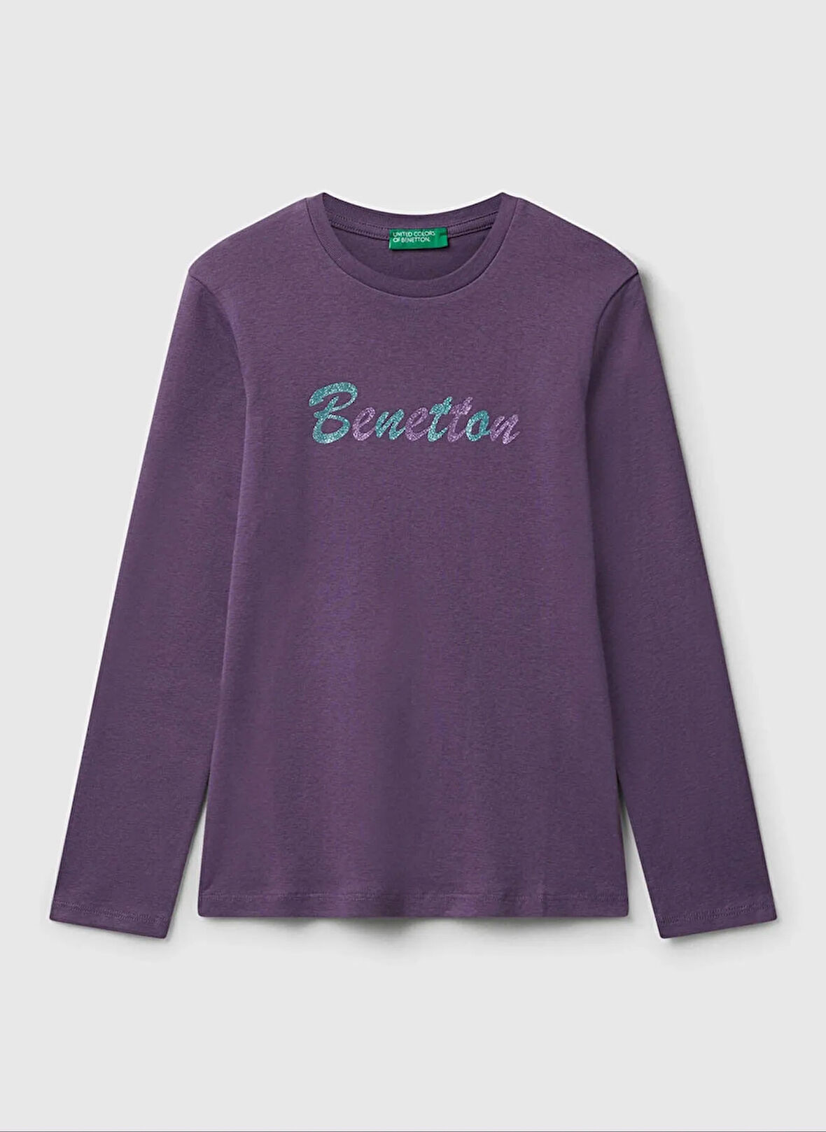 Benetton Baskılı Bordo Kız Çocuk T-Shirt 3I9WC10Q2