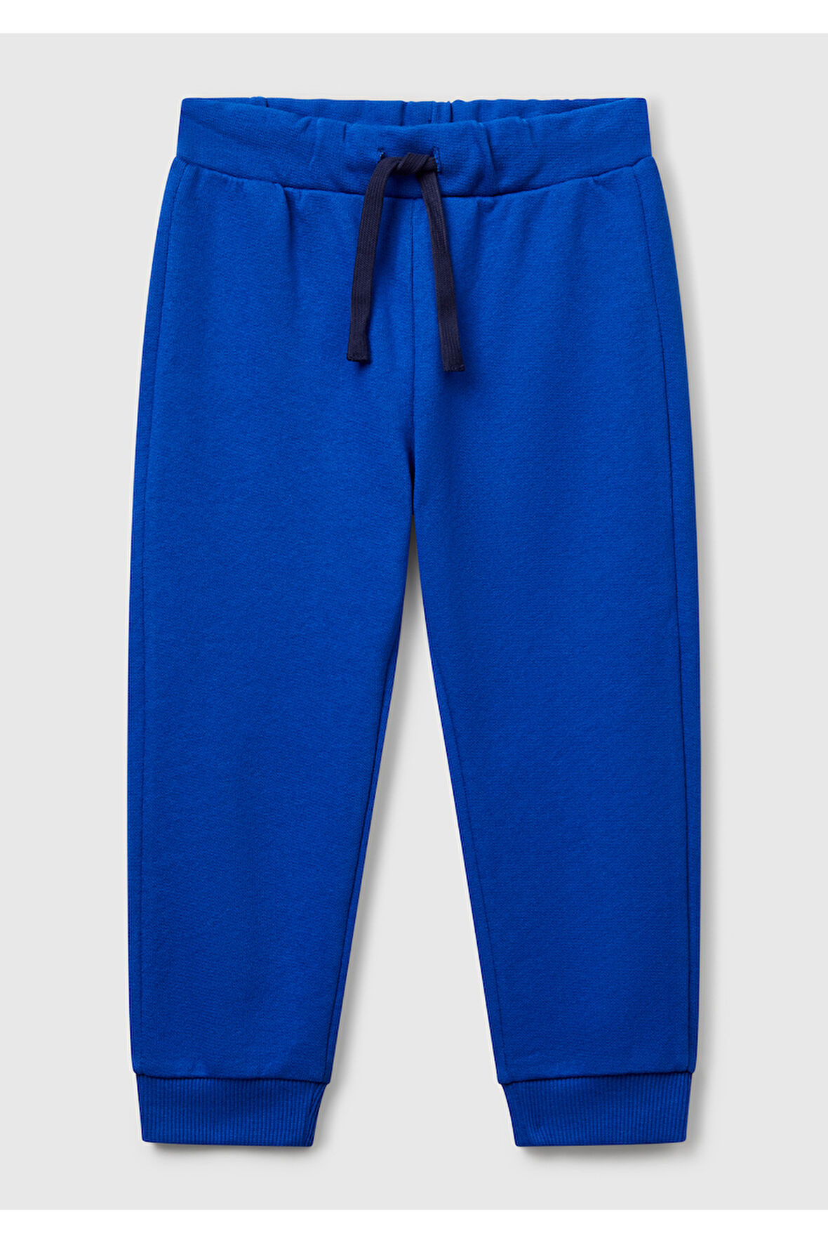 Erkek Çocuk Saks Mavisi Arka Cebi Logo Eşofman Altı