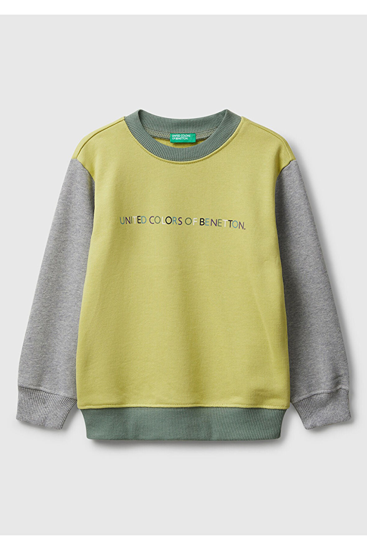 Benetton Erkek Bebek Sarı Sweatshırt