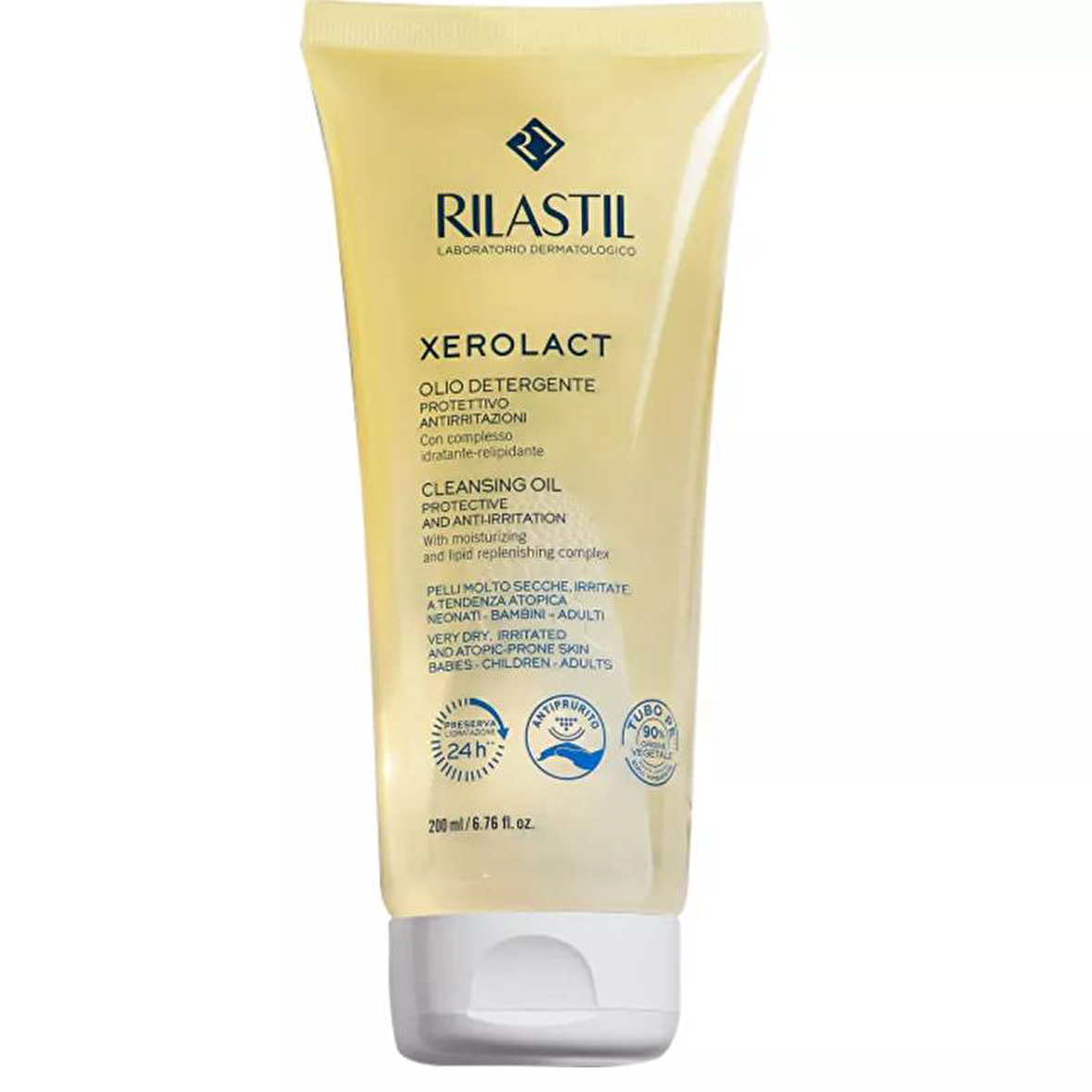 Rilastil Xerolact Kuru Cilt için Temizleyici Yüz Temizleme Yağı 200 ml 