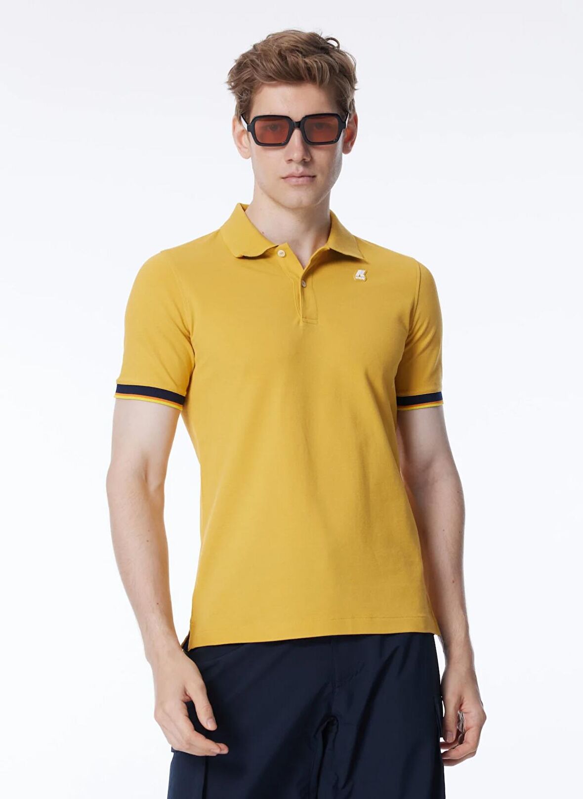 K-Way Sarı Erkek Polo T-Shirt K7121IW_VINCENT