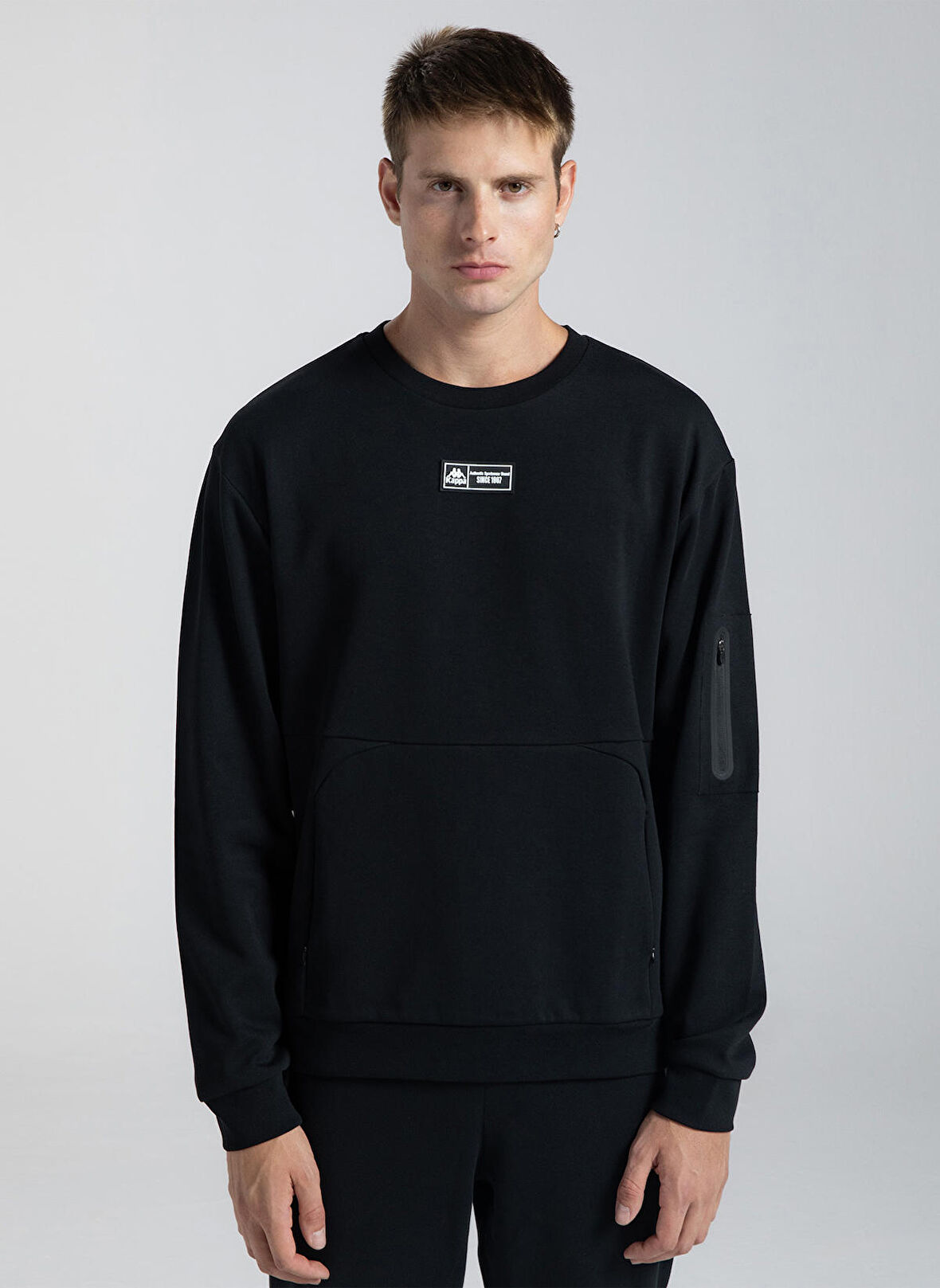 Kappa Sweatshirt, XL, Siyah