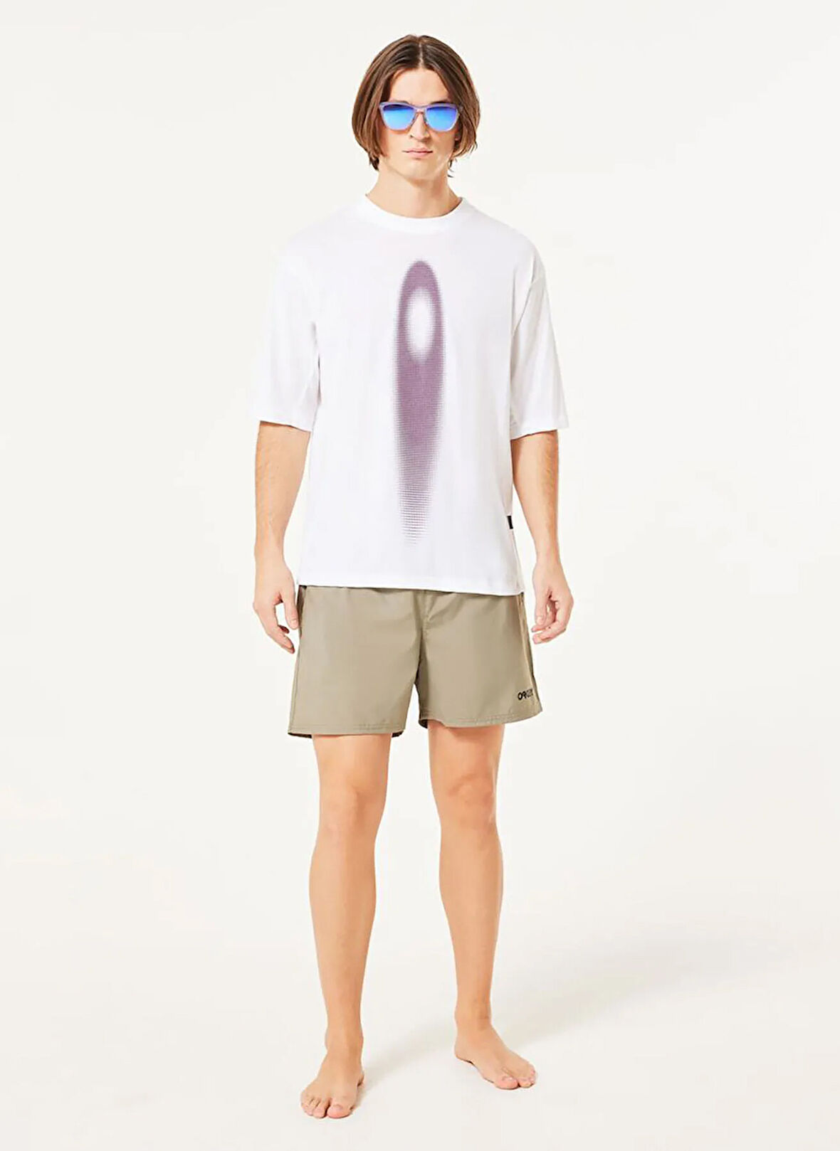 Oakley FOA404310Beach volley 16 Beachshort Mavi Standart Düz Erkek Şort Mayo