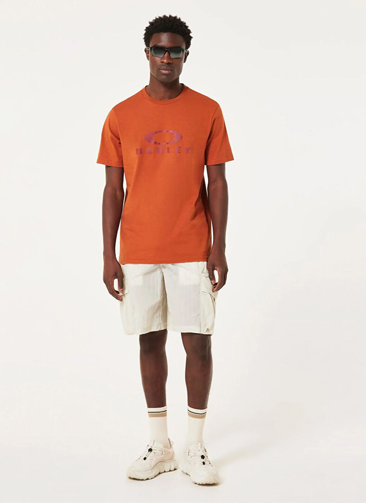 Oakley O BARK 2.0 Turuncu Bisiklet Yaka Normal Baskılı Erkek T-Shirt