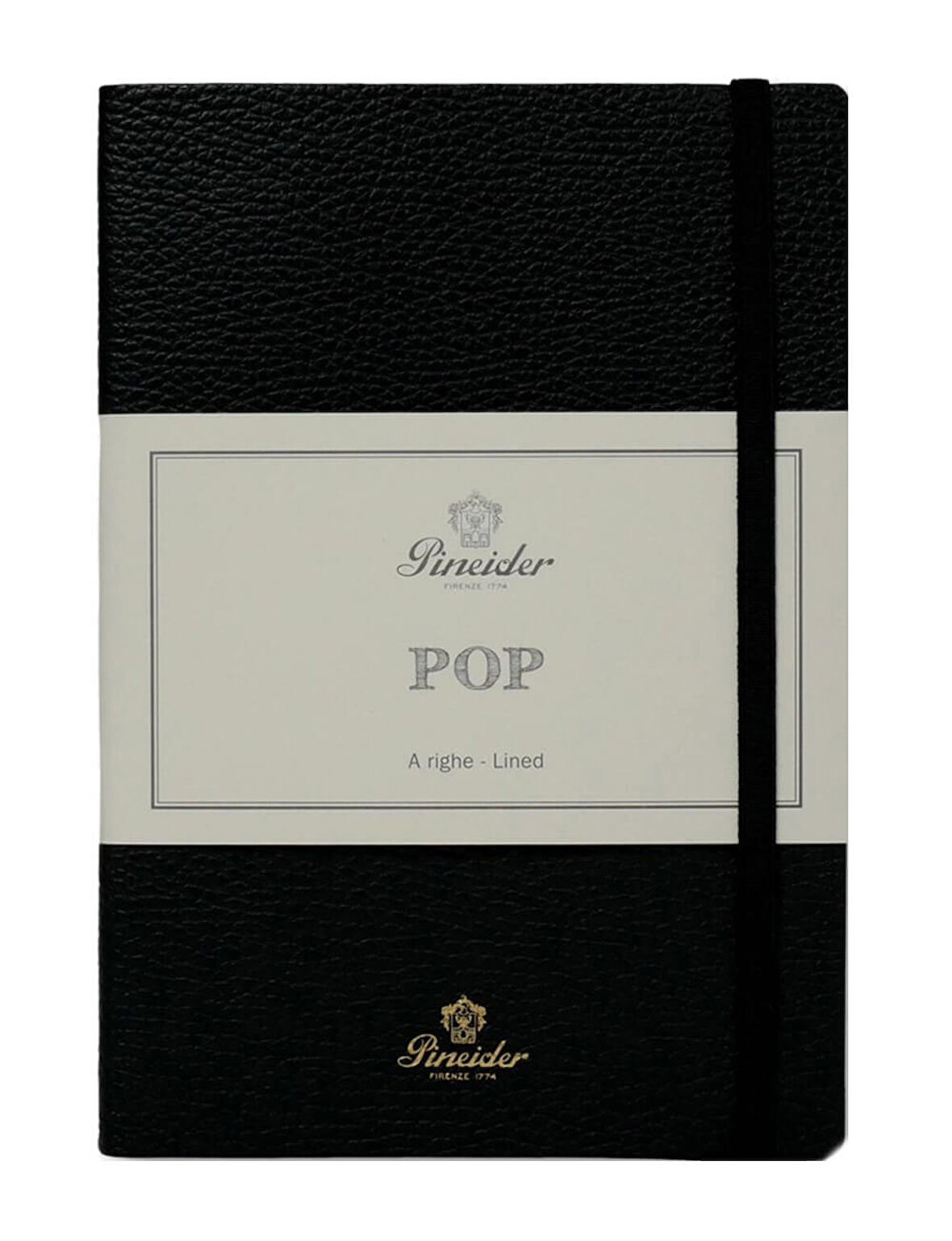 Pineider Defter Pop 14,5x21 cm Siyah Gold CNLL002M056