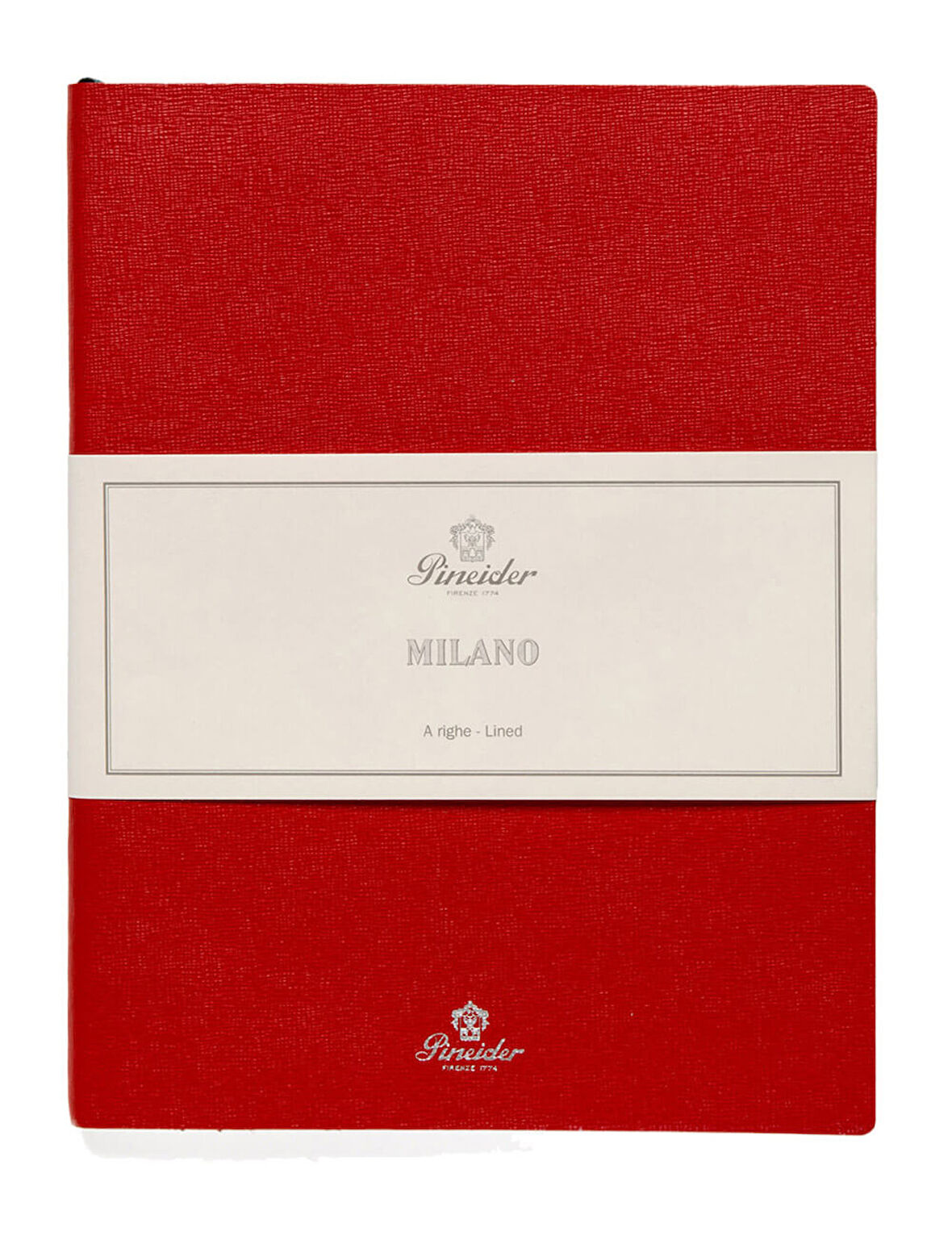 Pineider Defter Milano 19x25 cm Rosso Fu Si CNL1S099108601