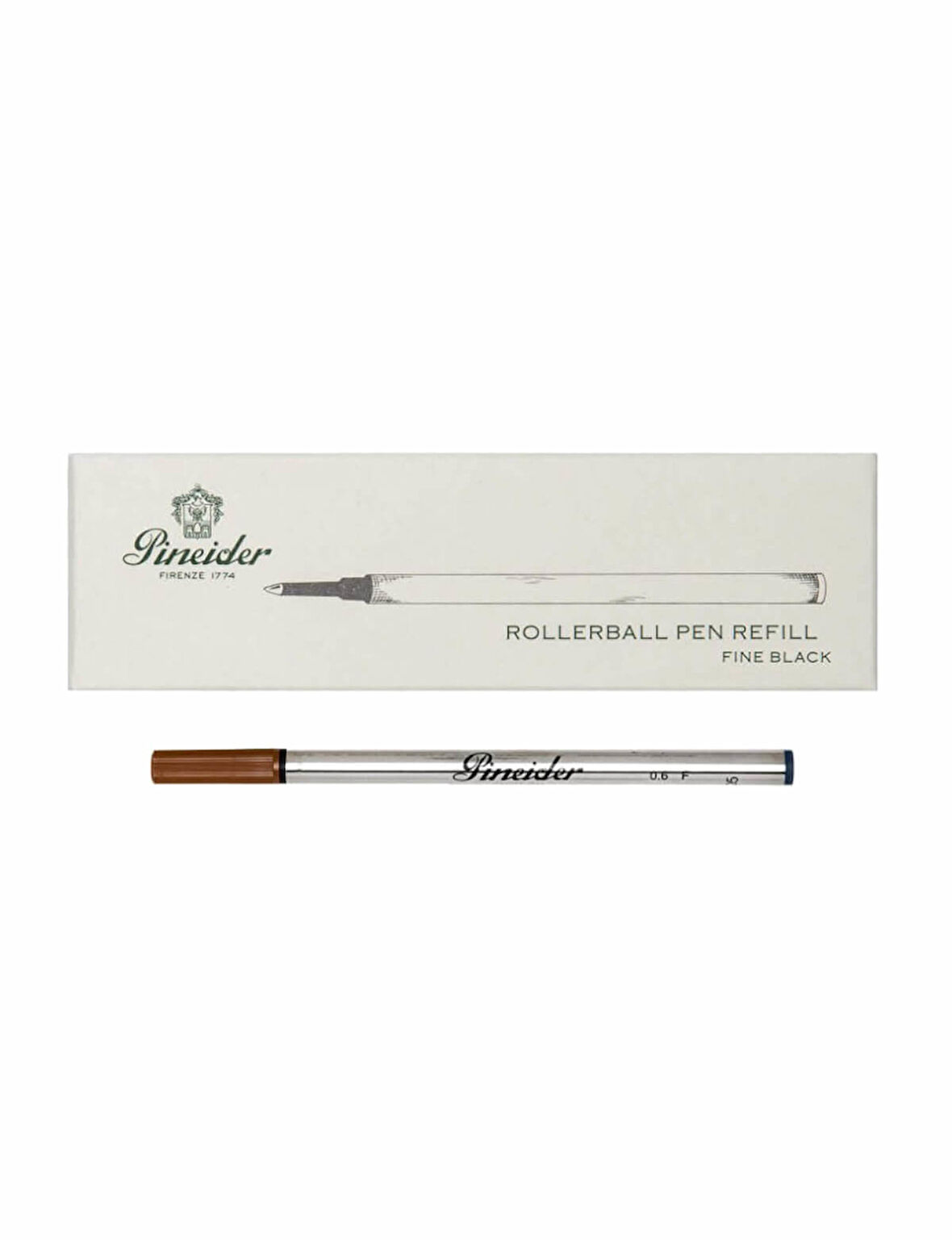 Pineider Pack 2 Refills Roller Metal Fine Mavi SFRFSP99356053