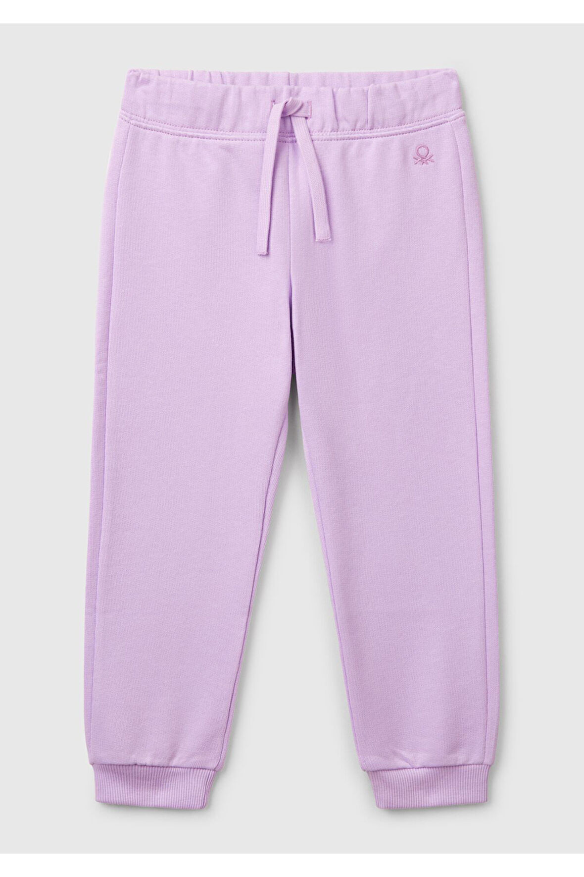 Kız Çocuk Lila Logo İşlemeli Eşofman Altı