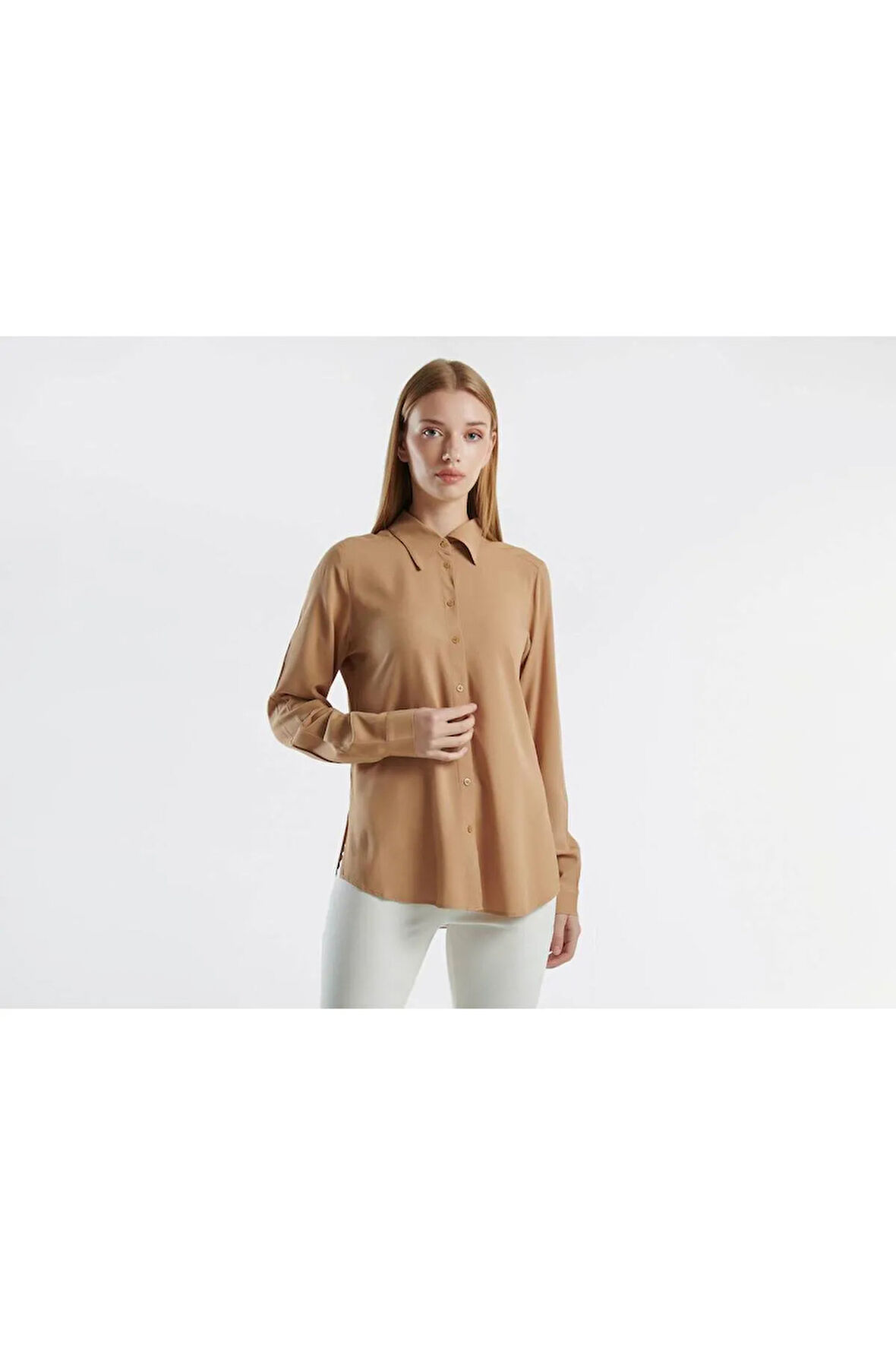 United Colors Of Benetton Kadın / Kız Bej Gömlek (Model Kodu: 124A5Wpwdq04R )