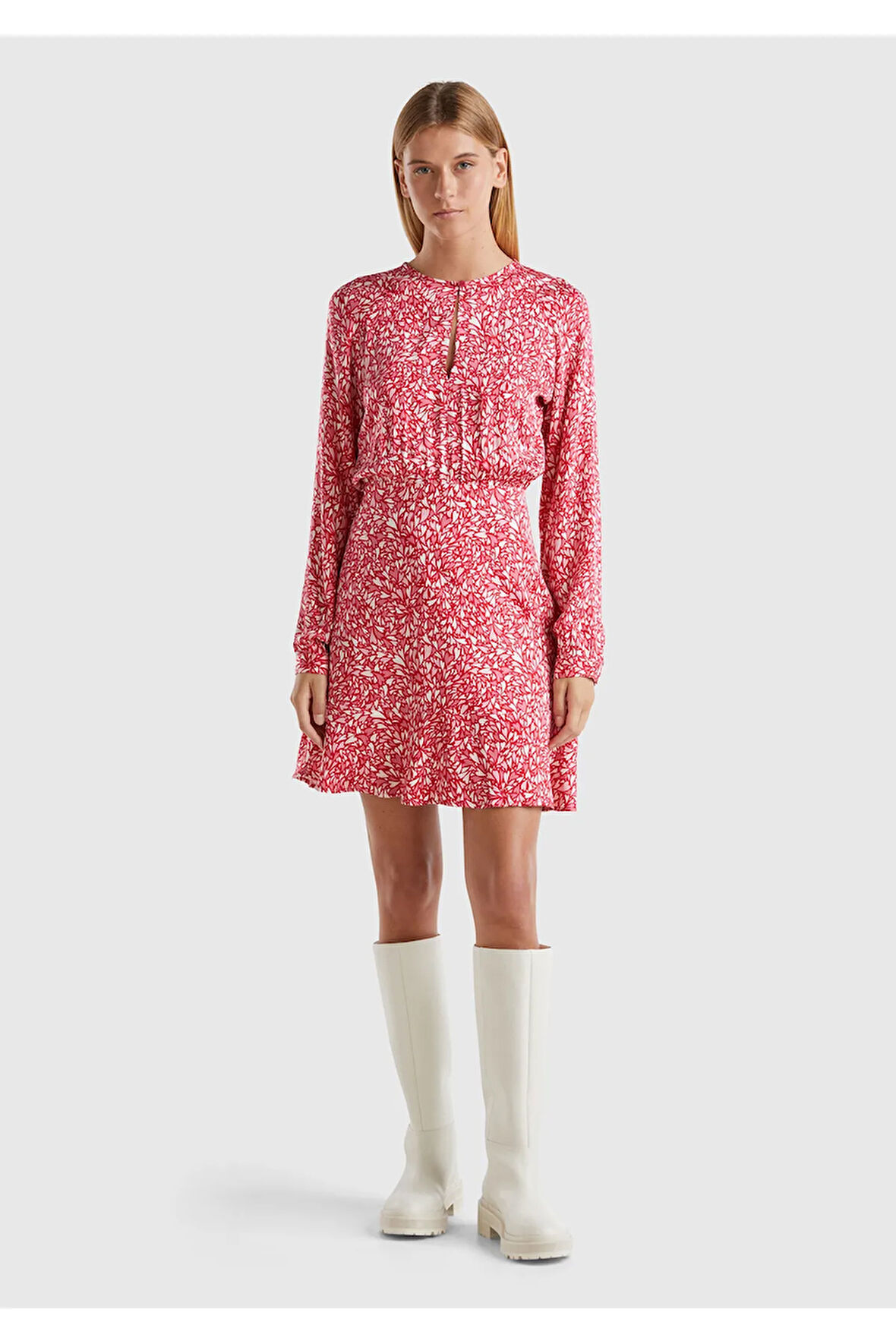 United Colors Of Benetton Kadın / Kız Pembe Elbise (Model Kodu: 124A4Suudv09P )