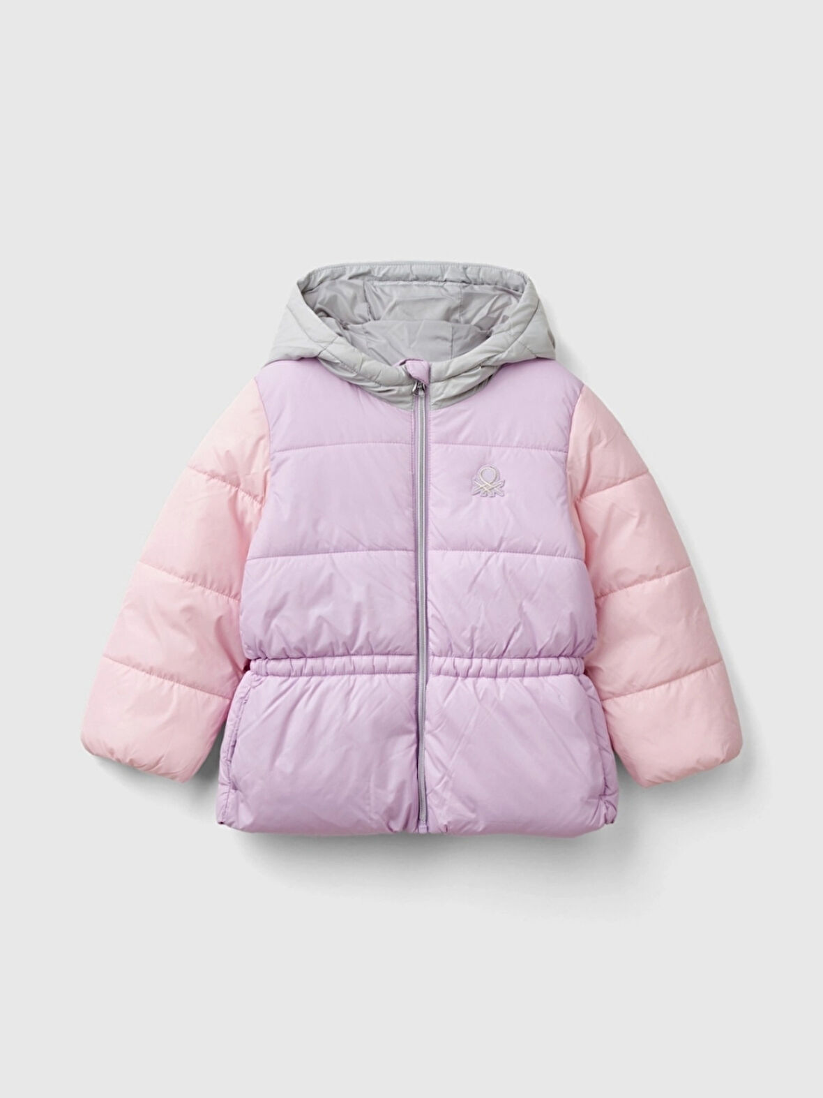 Benetton Kız Çocuk Çok Renkli Mont 1-6 Yaş Lila