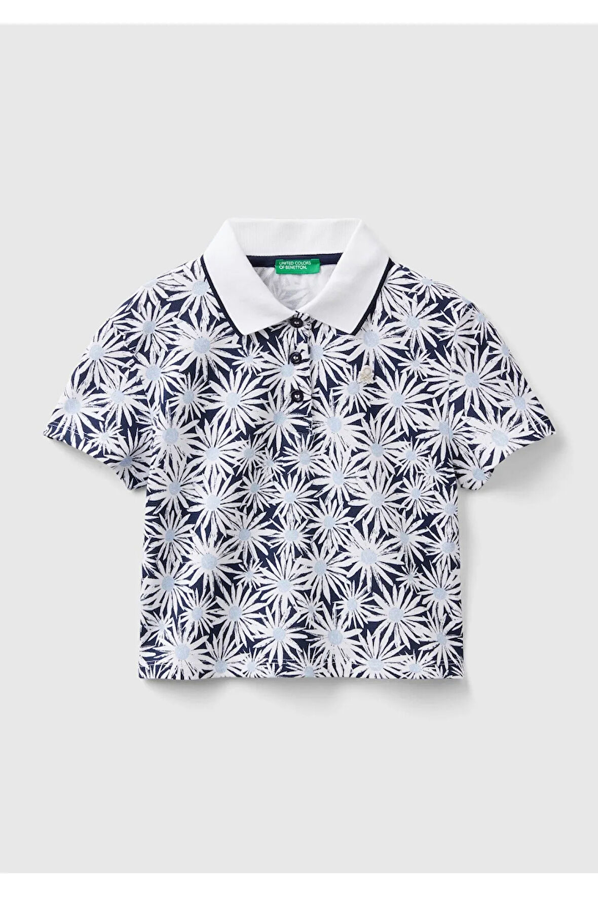 United Colors Of Benetton Kadın / Kız Lila Polo Yaka Tişört (Model Kodu: 224P3Lryc301J )