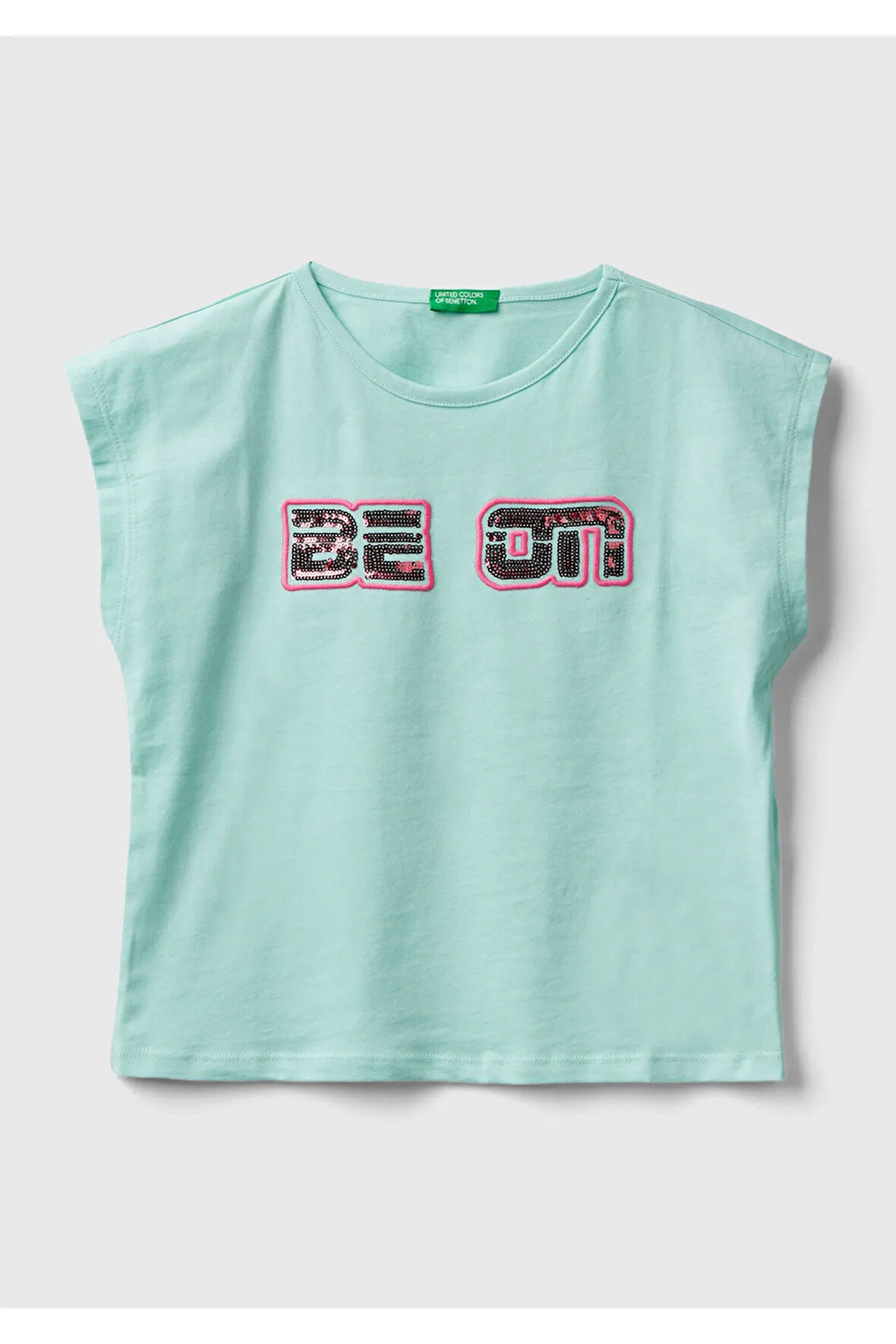 United Colors Of Benetton Kadın / Kız Mavi Tişört (Model Kodu: 224P3I1Xc10J8 )