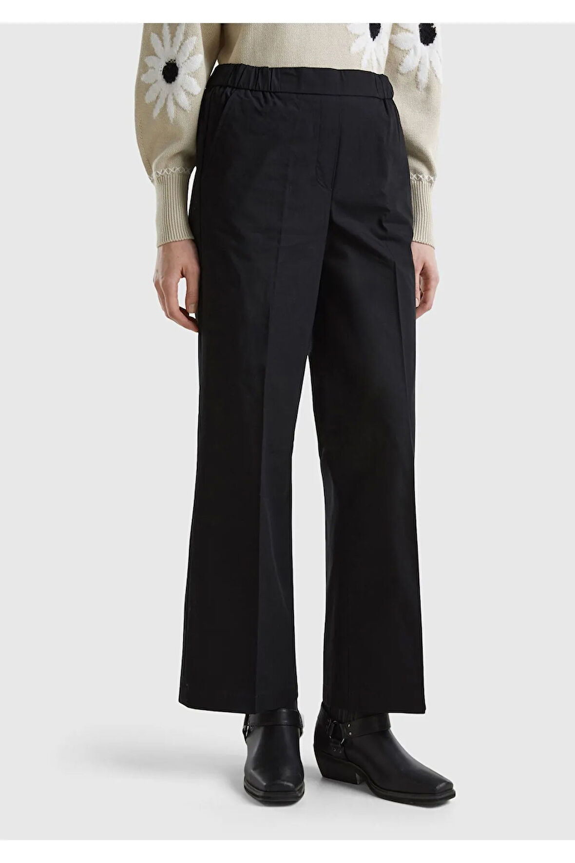 United Colors Of Benetton Kadın / Kız Siyah Pantolon (Model Kodu: 124P41Eadf03W )