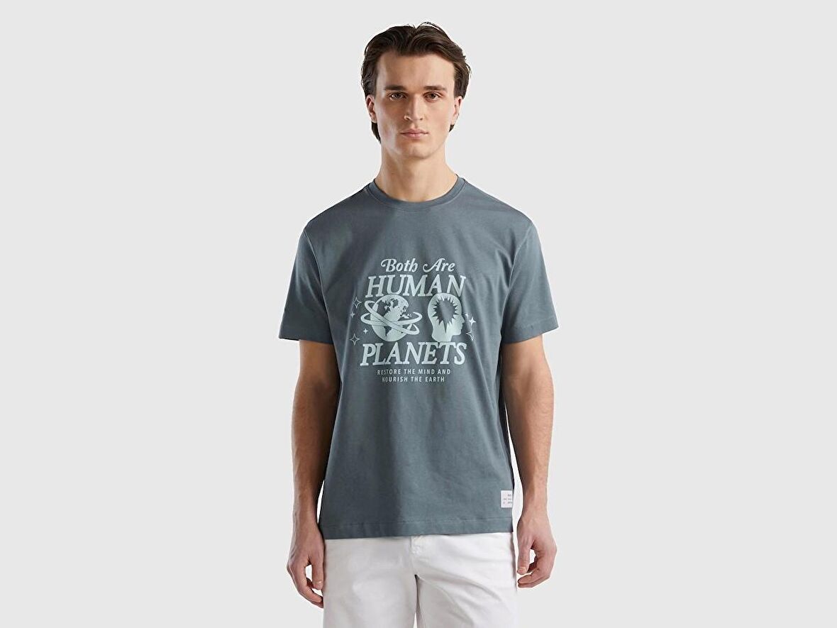 United Colors of Benetton Erkek Tshirt 3MI5U108D-24Y