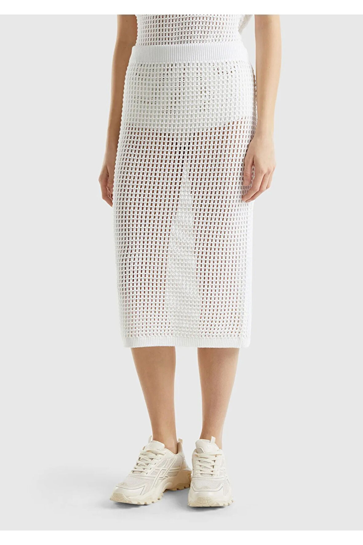 United Colors Of Benetton Kadın / Kız Beyaz Etek (Model Kodu: 124P101Td001D )