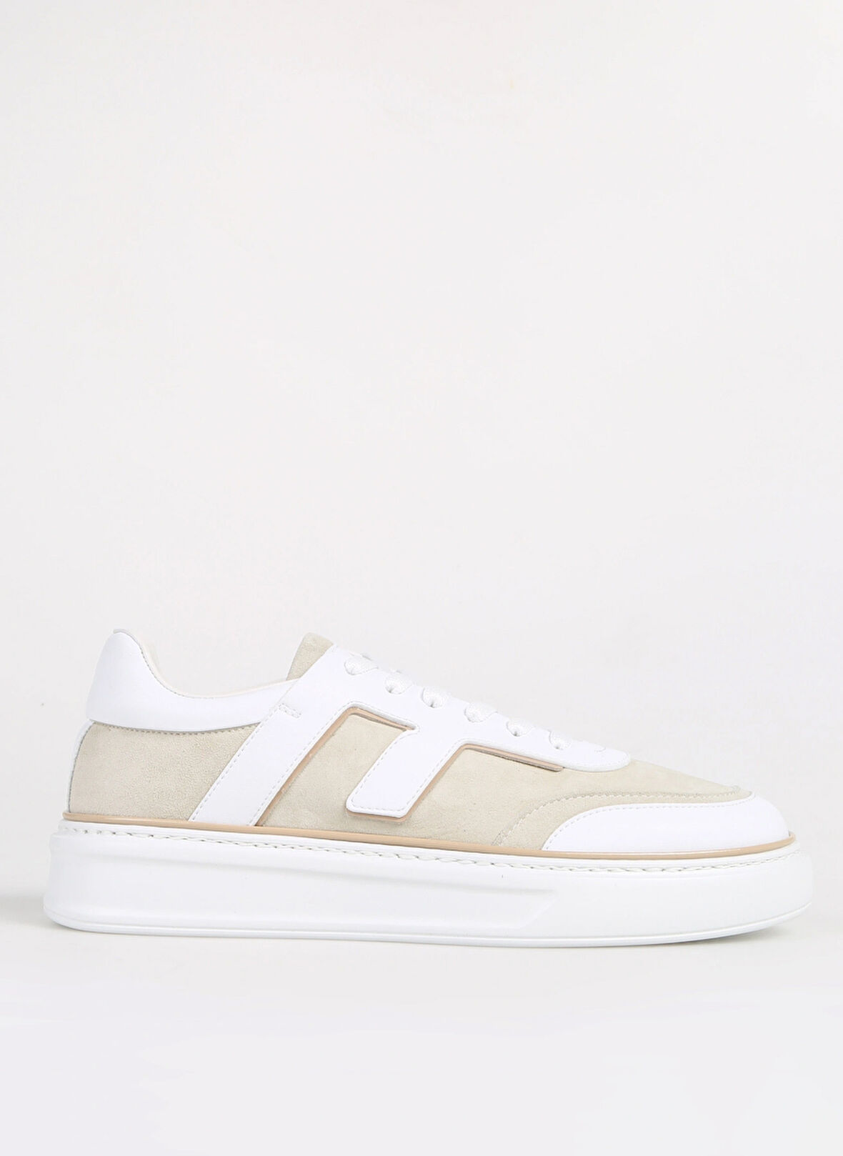 Fabi Beyaz - Bej Erkek Sneaker FU0828.B00ZIP82N