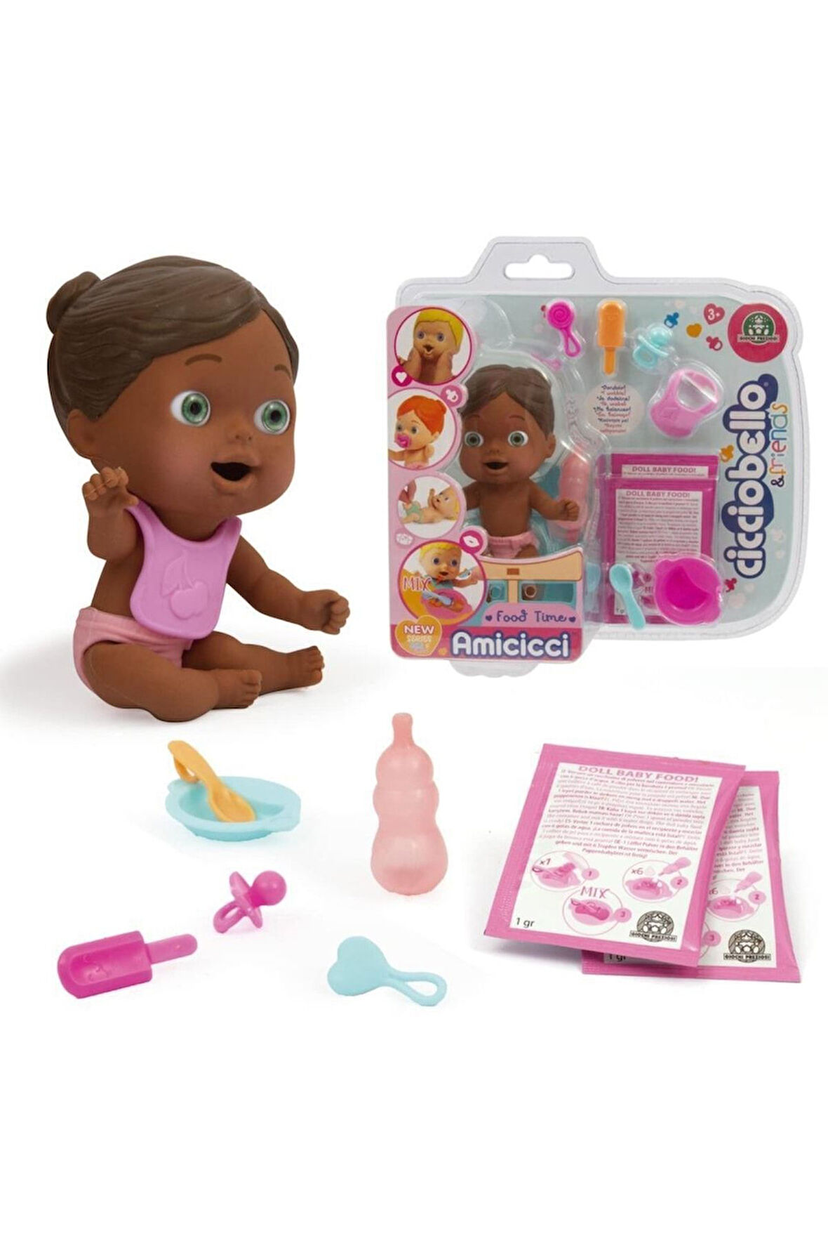 Giochipreziosi Ve Arkadaşları Yemek Seti - Siyah Saçlı Cicciozoe