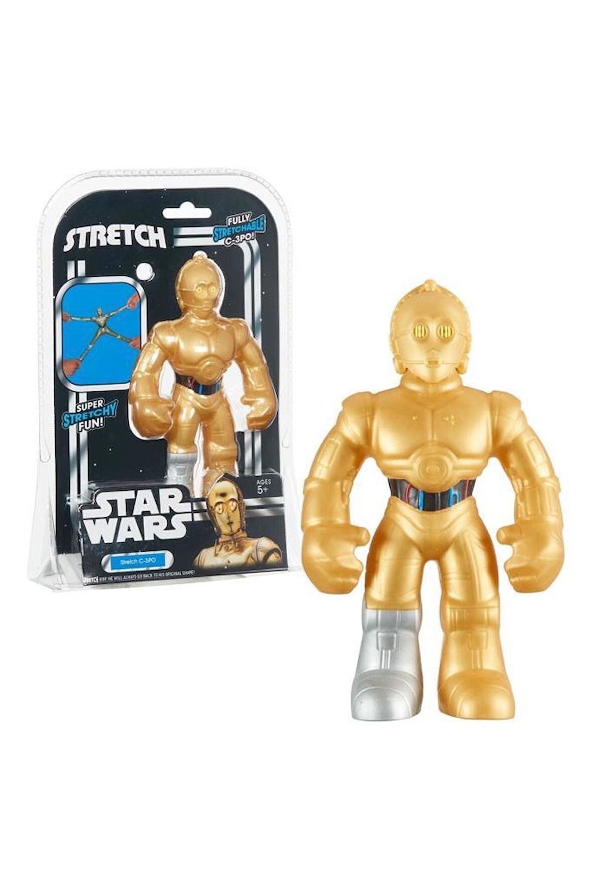 Giochi Preziosi Stretch Mini Starwars TR407000 07951 C-3PO,Mini C-3PO Figürü