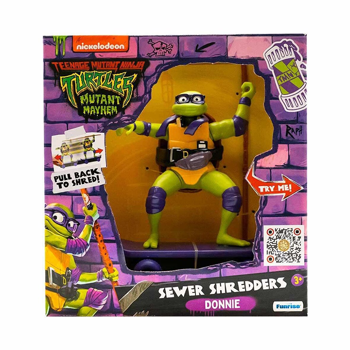 TMNT Mutant Mayhem Sewer Shredders Figür TU814001 - Donnie