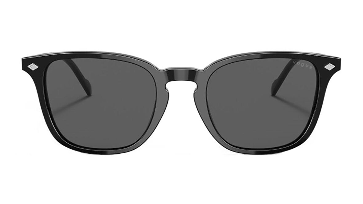 VOGUE  5431S W44/87 52  Unisex SİYAH Köşeli Çerçeve Güneş Gözlüğü