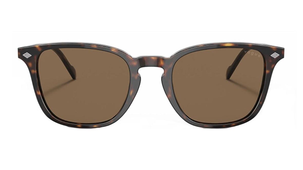 VOGUE  5431S W656/73 52  Unisex KAHVE Köşeli Çerçeve Güneş Gözlüğü