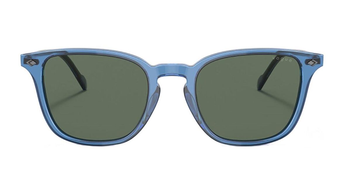 VOGUE  5431S 2983/71 52  Unisex MAVİ Köşeli Çerçeve Güneş Gözlüğü