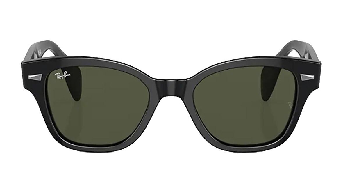 RAY-BAN  0880S 901/31 52  Unisex SİYAH Köşeli Çerçeve Güneş Gözlüğü