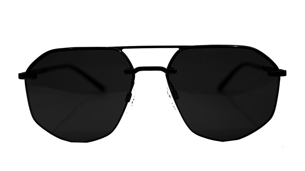 EMPORIO ARMANI  2132 3001/87 59  Erkek SİYAH Geometrik Çerçeve Güneş Gözlüğü