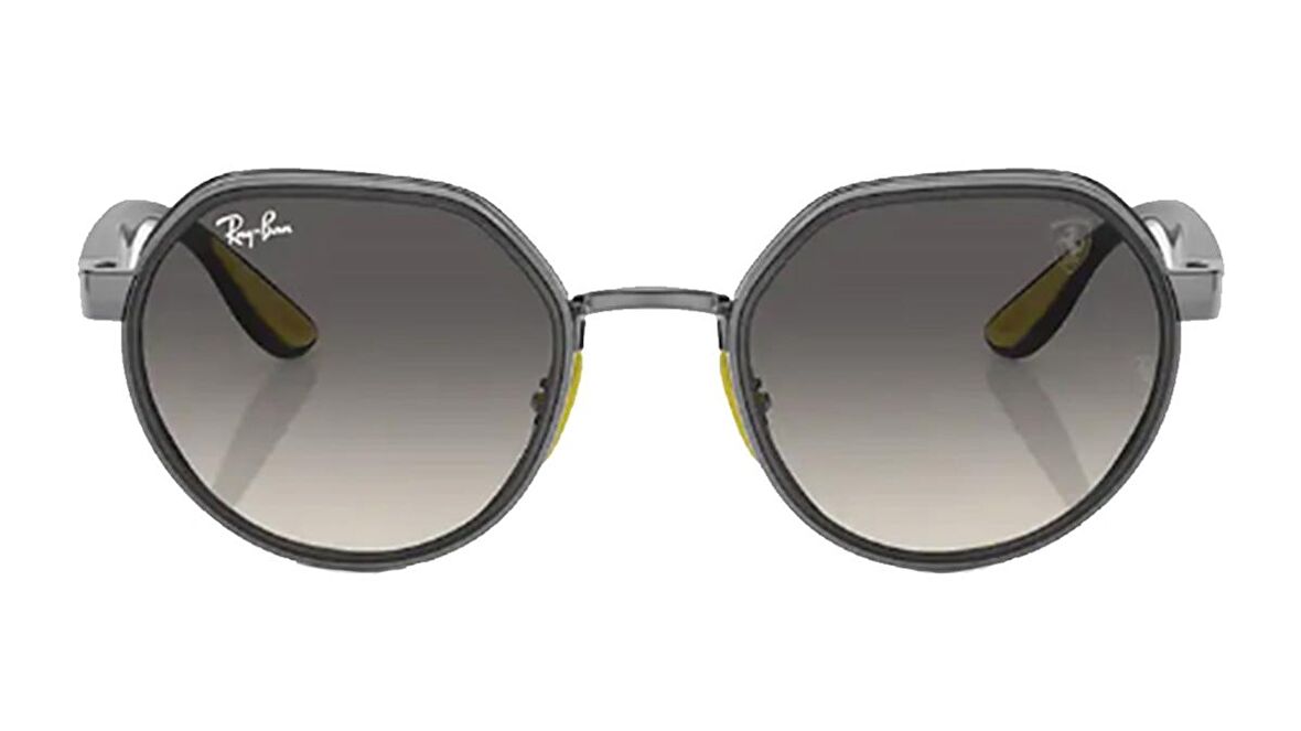 RAY-BAN FERRARI  3703M F03011 51  Erkek GÜMÜŞ Yuvarlak Çerçeve Güneş Gözlüğü