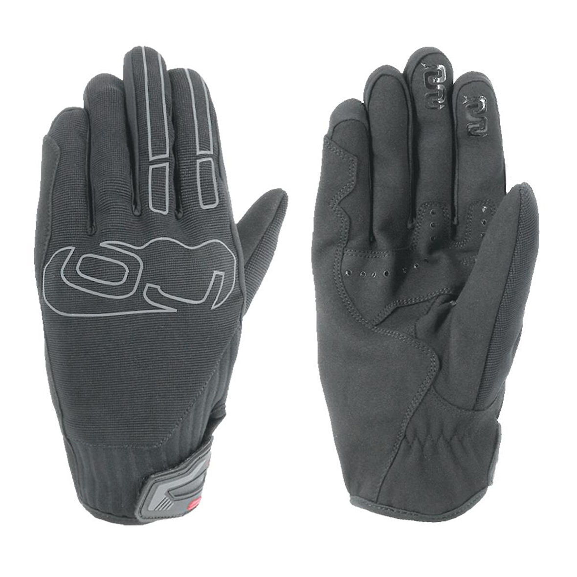 OJ HILL SİYAH KORUMALI MOTOSİKLET ELDİVENİ L