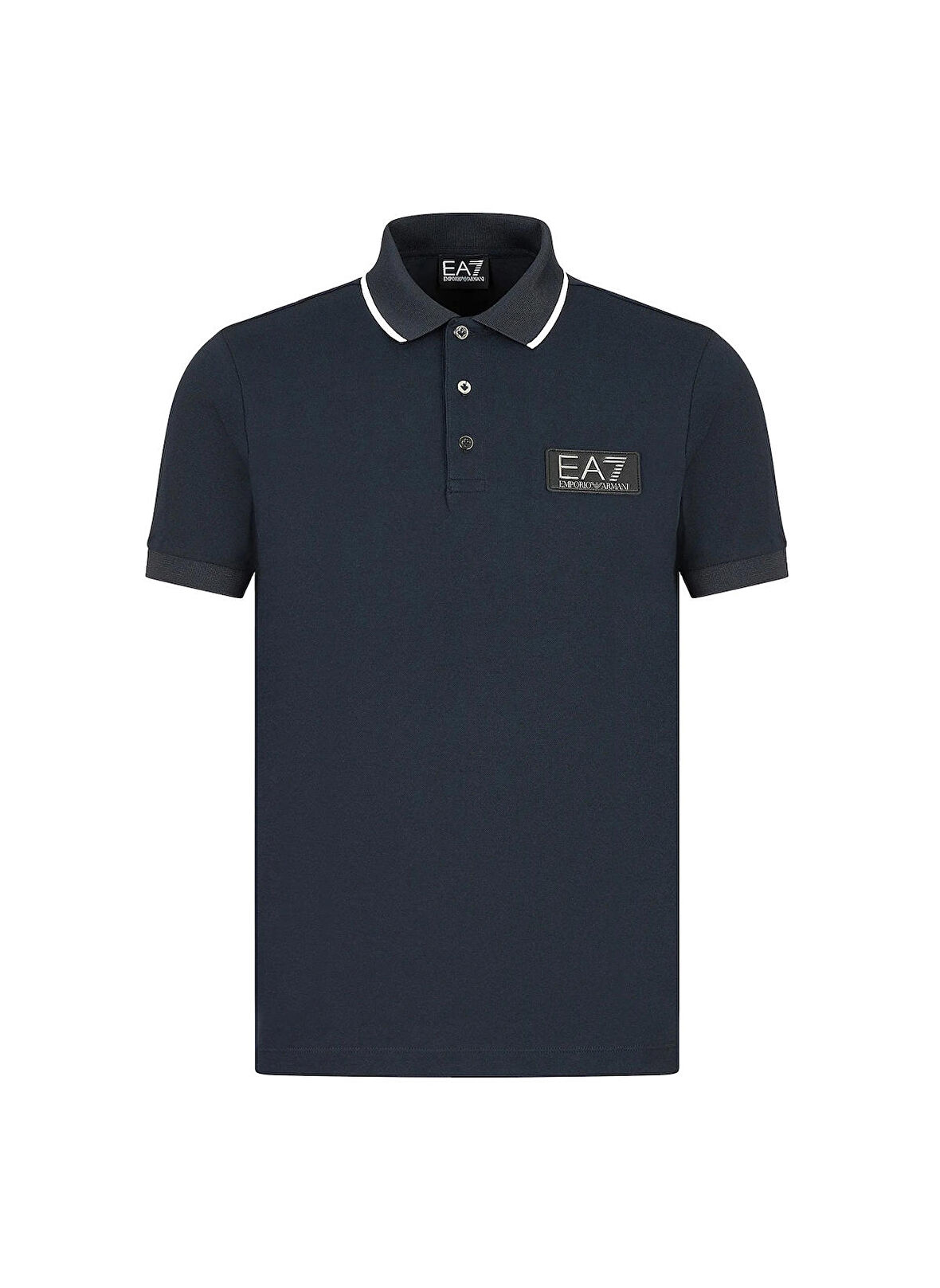 EA7 Polo Yaka Koyu Mavi Erkek T-Shirt 3RPF24PJ5SZ1578
