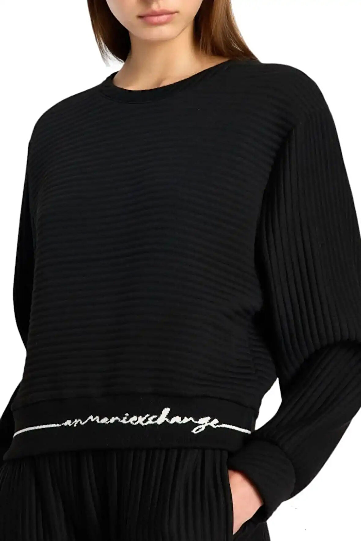 Armani Exchange Kadın Sweatshirt Siyah