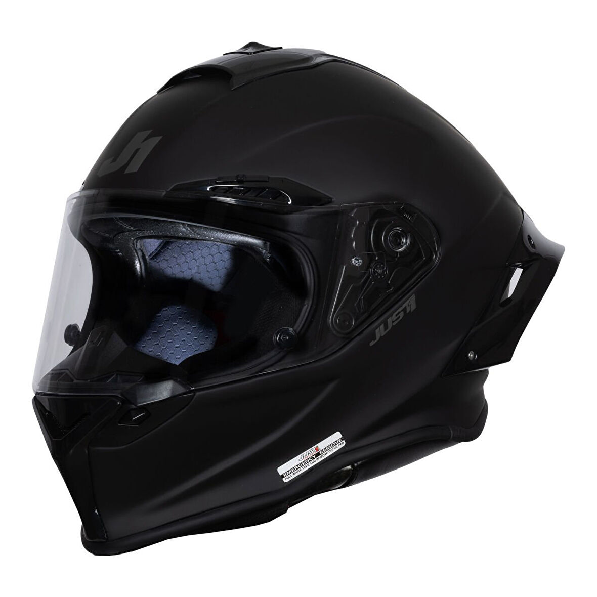 Just1 J-GPR F Kapalı Motosiklet Kaskı Siyah