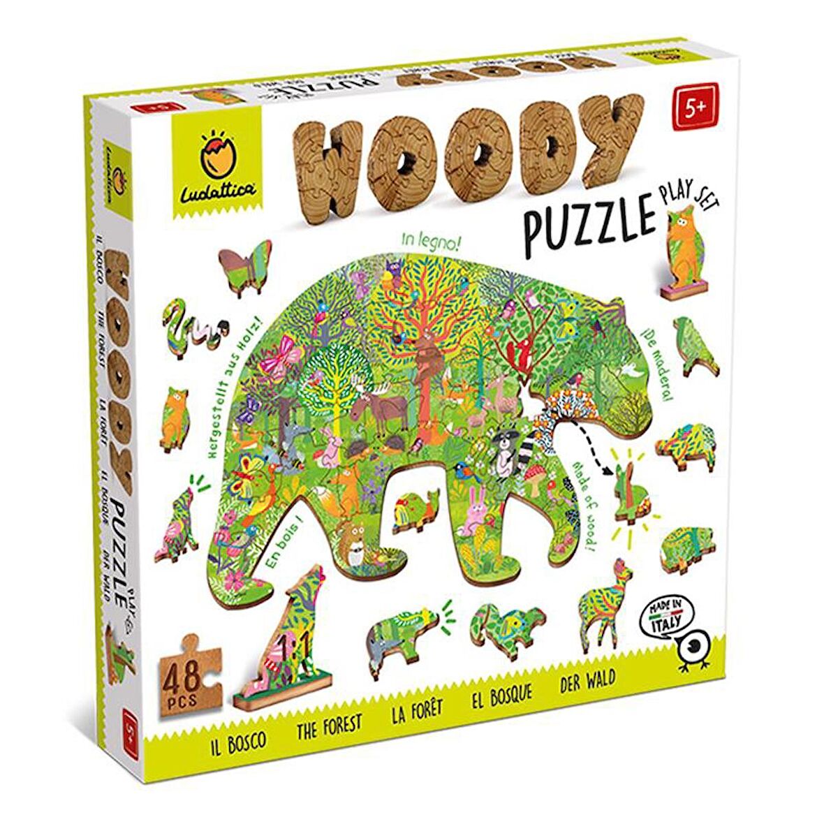 Ludattica The Forest - Woody Puzzle