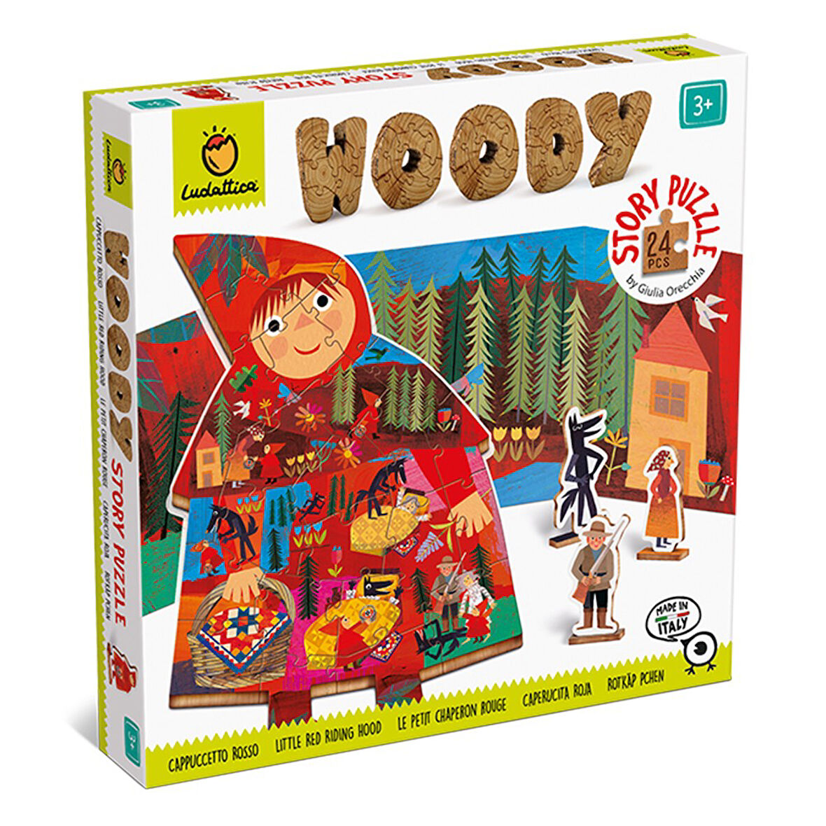 Ludattica Woody Story Puzzle - Little Red Riding Hood