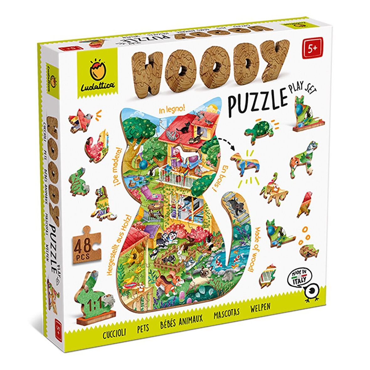 Ludattica Woody Puzzle - Pets