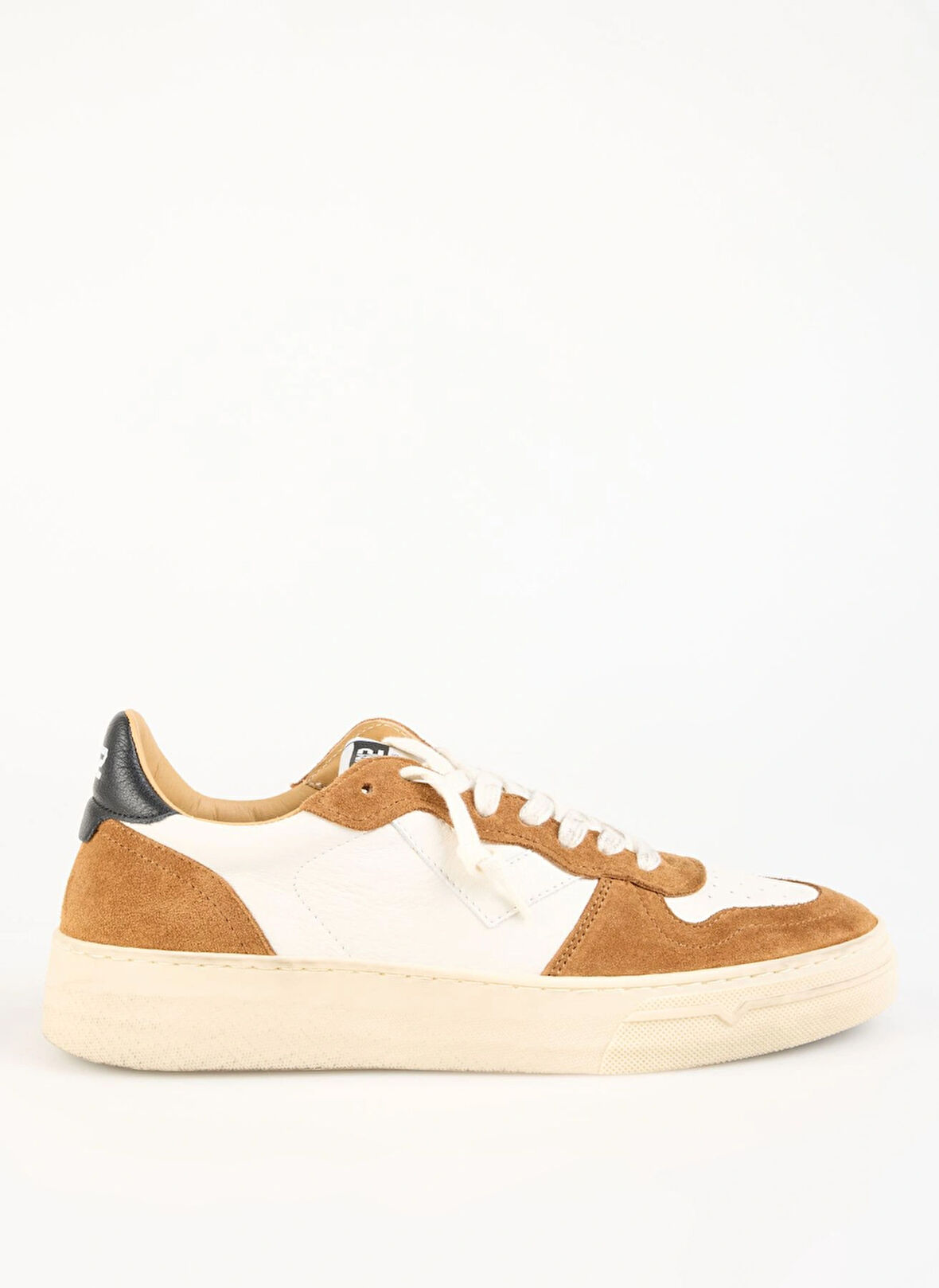 4B12 Beyaz - Kahverengi Erkek Sneaker HYPER