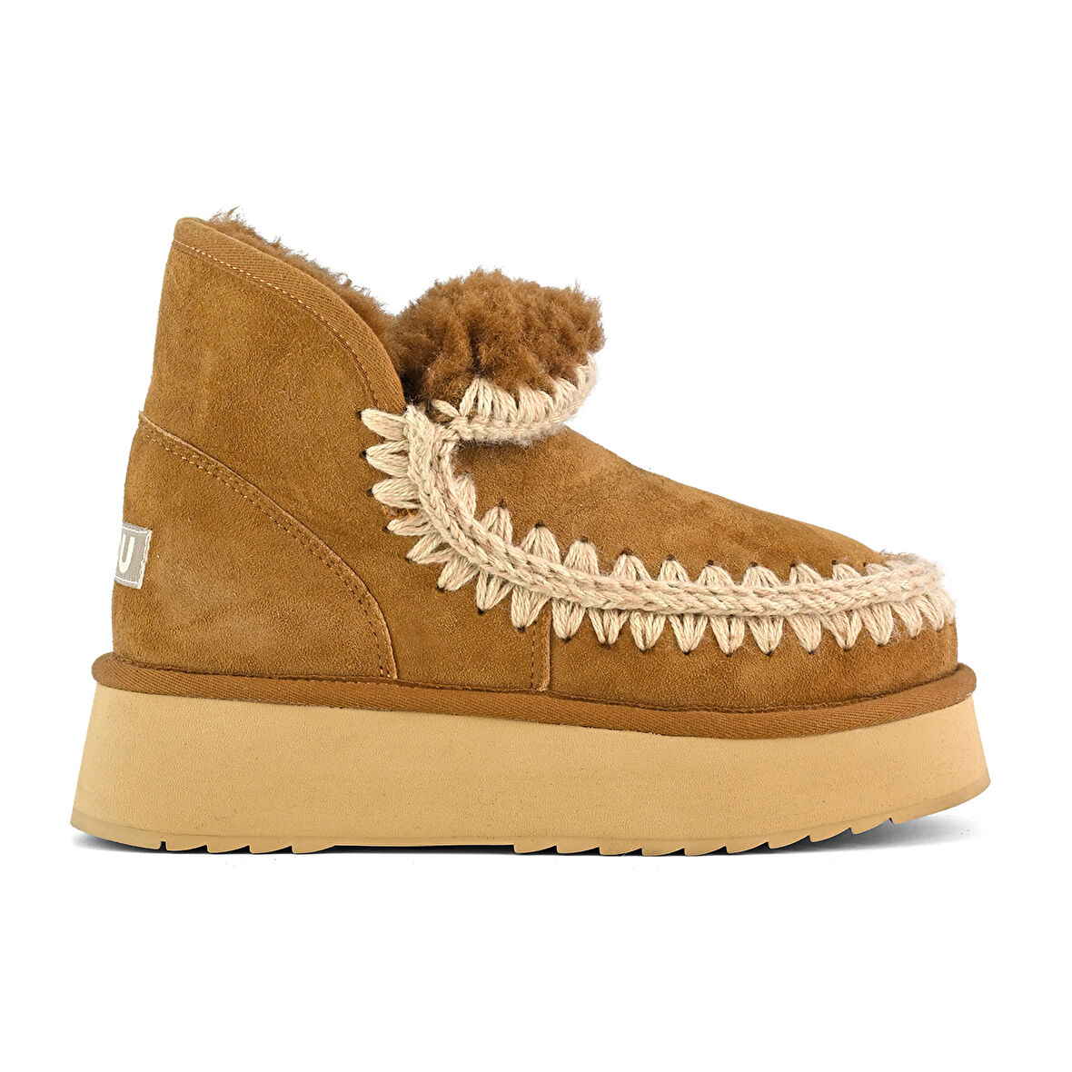 Kadın Bot (Kar) MU.FW681000A COG  Mou Mini Eskimo Platform Boot Cognac