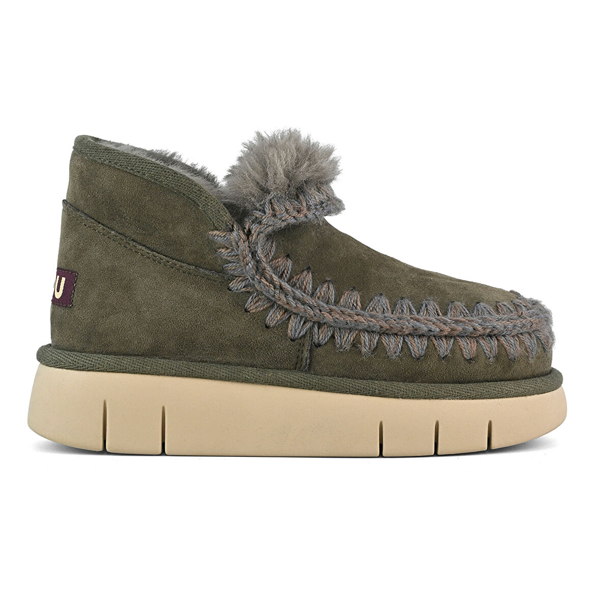 Kadın Sneaker ( Günlük) MU.FW531009A BKOL Mou Eskimo Bounce sneaker Black Olive