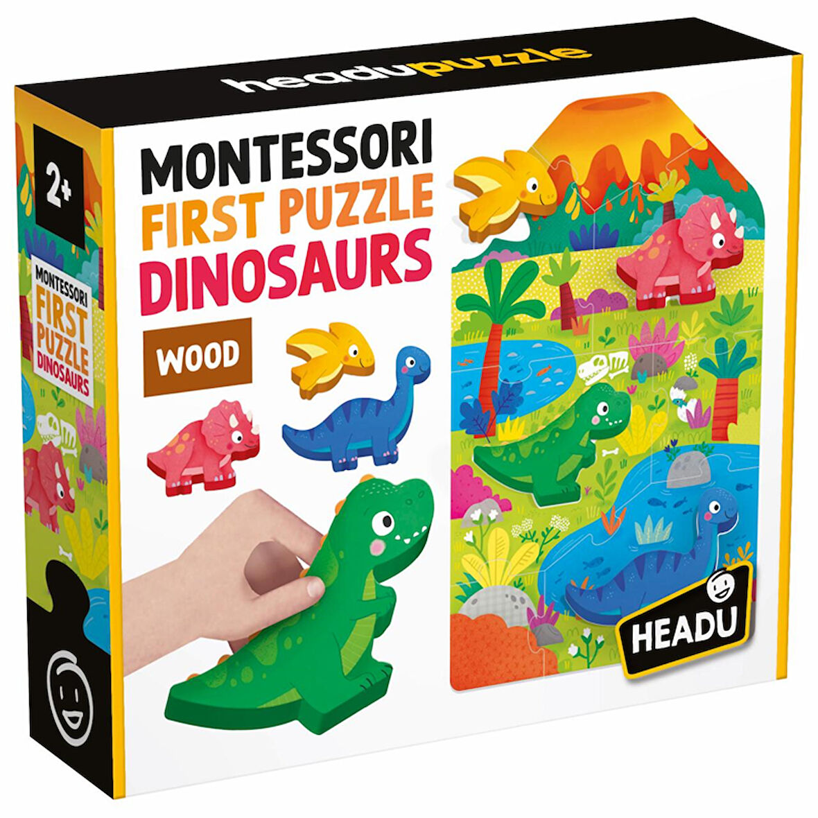 Headu Montessori My First Puzzle Dinosaurs