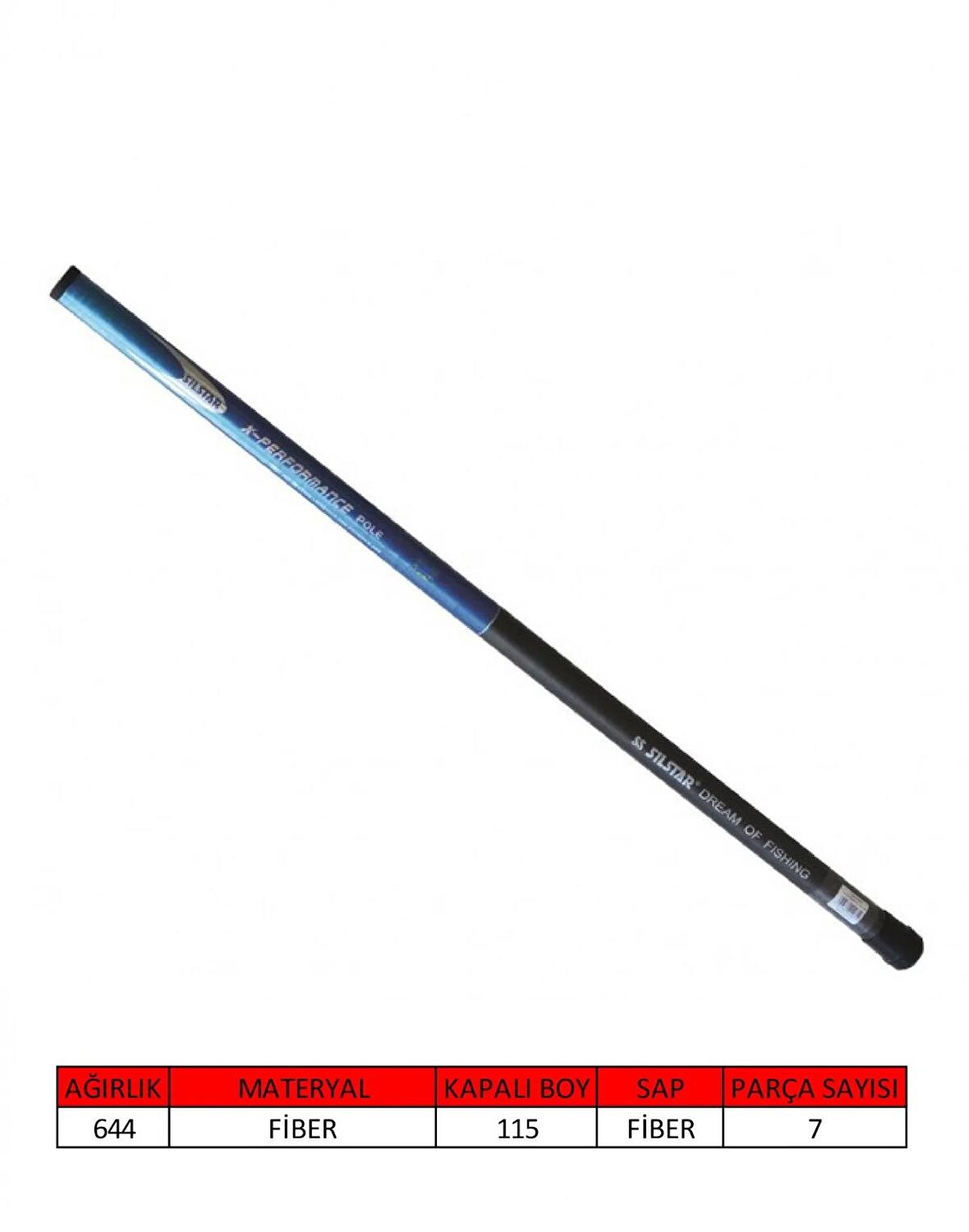 Silstar 3001 XPerformance Pole Blue Göl Kamışı 700 cm