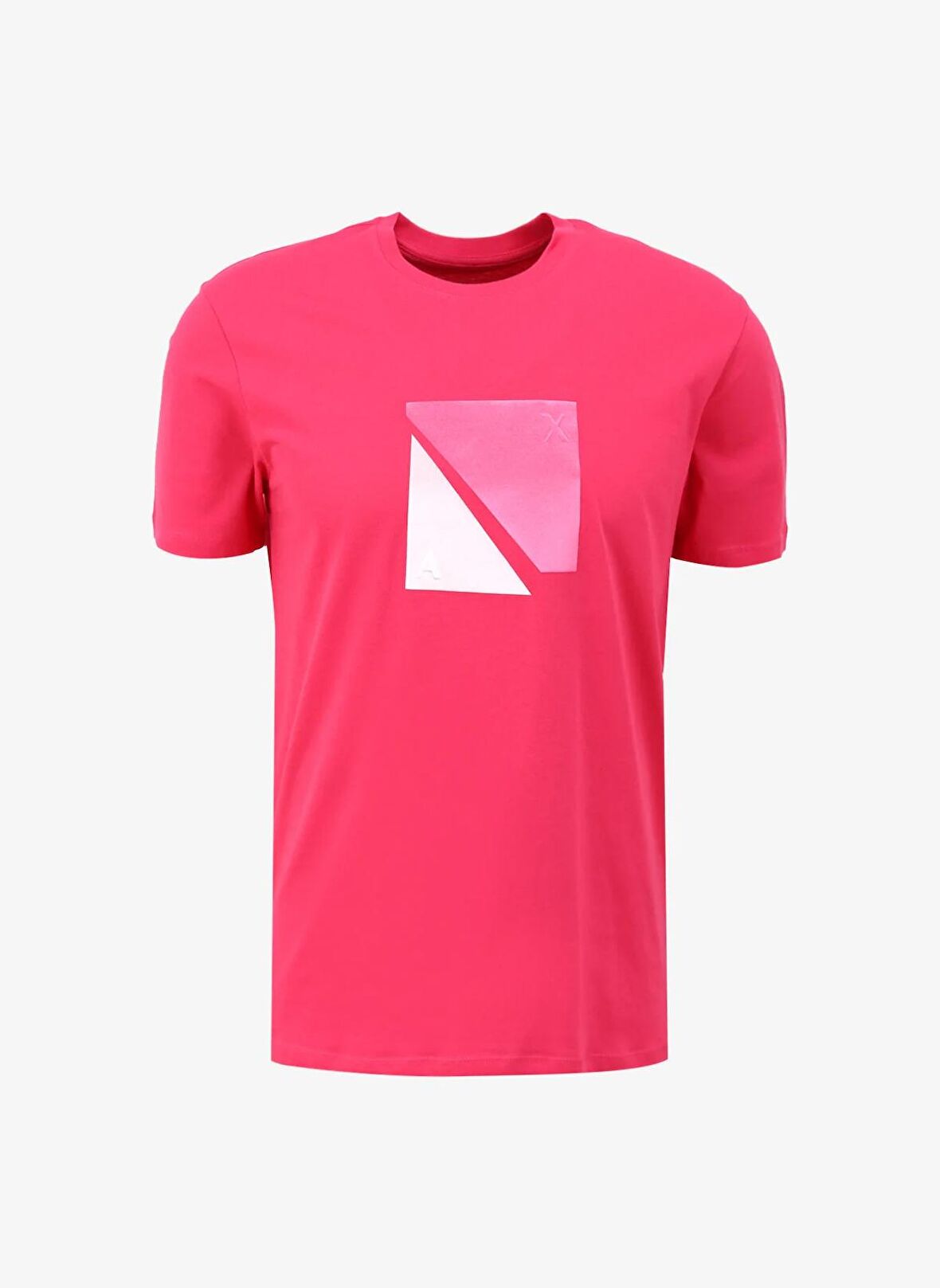 Bisiklet Yaka Düz Pembe Erkek T-Shirt 3DZTCF ZJ3VZ 14BL